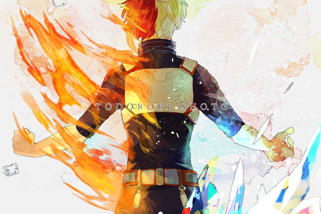Shoto Todoroki mangia mela, 1920x1080 Full HD 1080p, Monitor Gaming