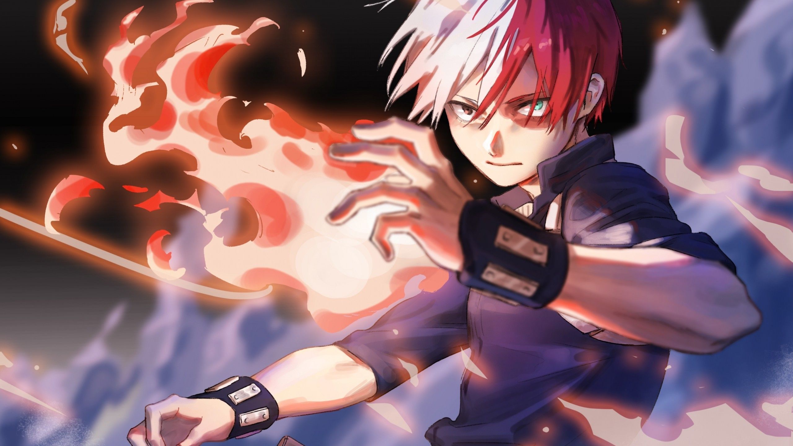Shouto Todoroki, My Hero Academia, 2560x1440 QHD, Laptop