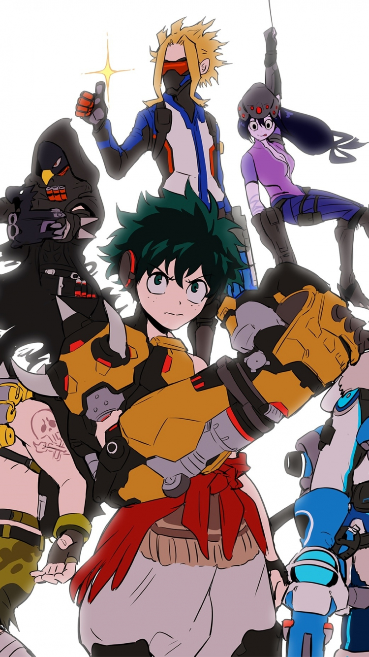 My Hero Academia personaggi Deku, 750x1334 Verticale, Mobile