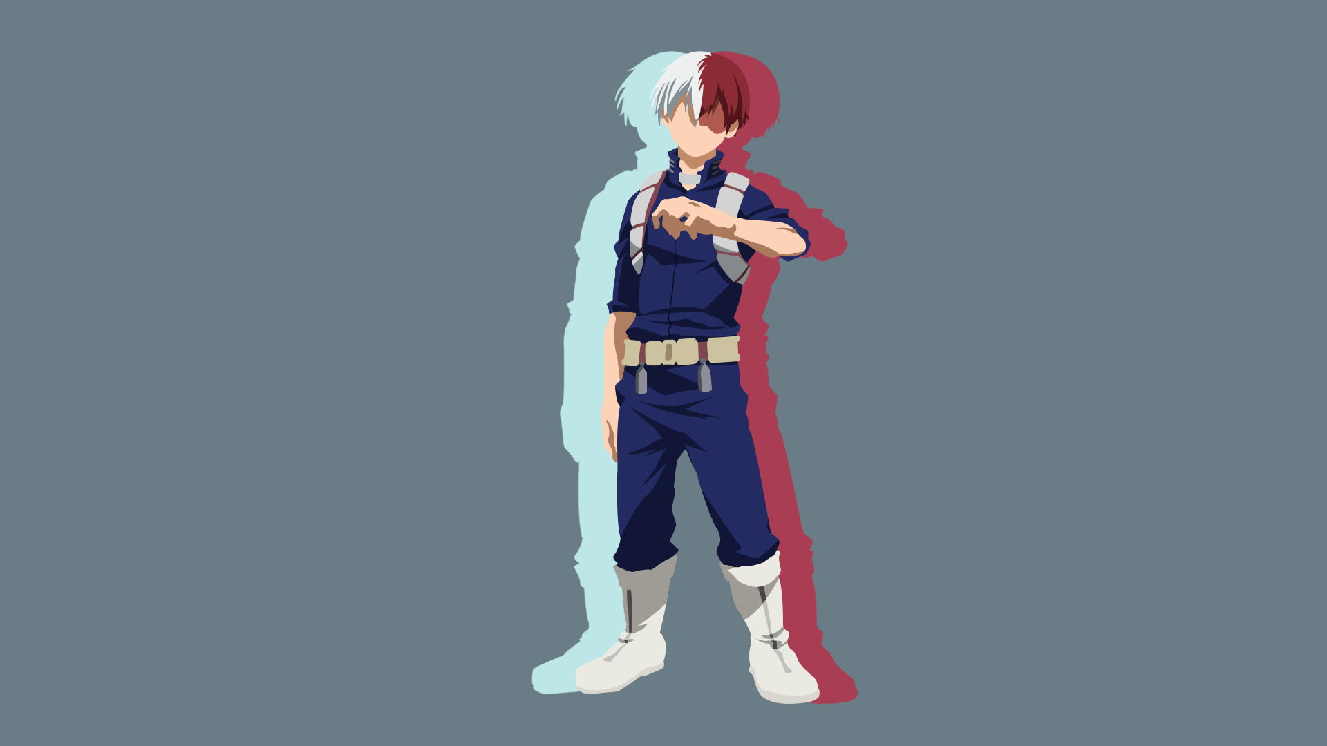 Shoto Todoroki minimal My Hero Academia, 1920x1080 Full HD 1080p, Laptop
