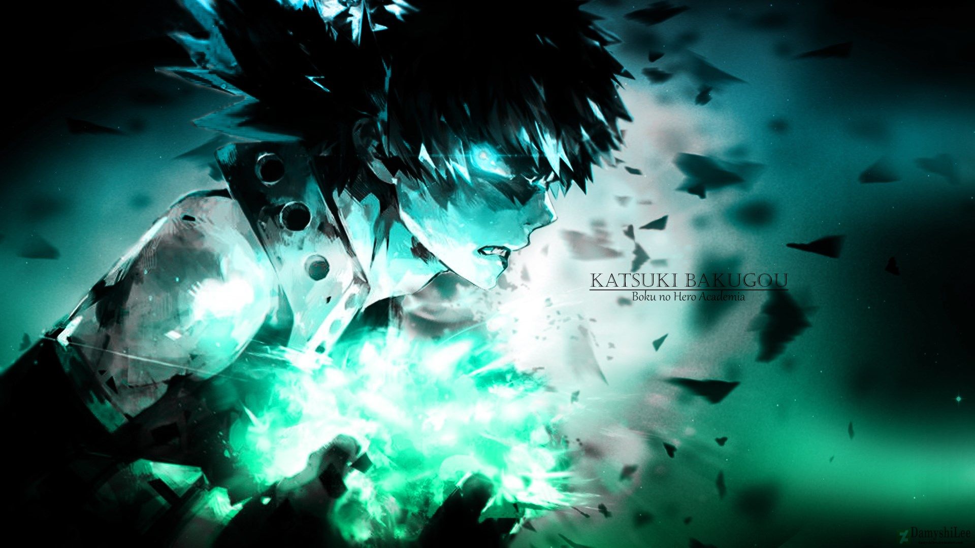 Bakugo esplosione verde, 1920x1080 Full HD, PC Desktop