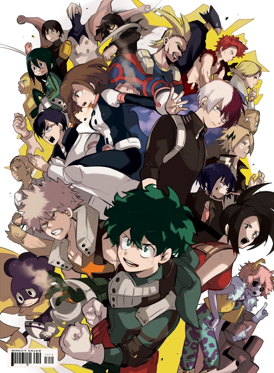 My Hero Academia personaggi gruppo, 900x1225 Verticale, Telefono
