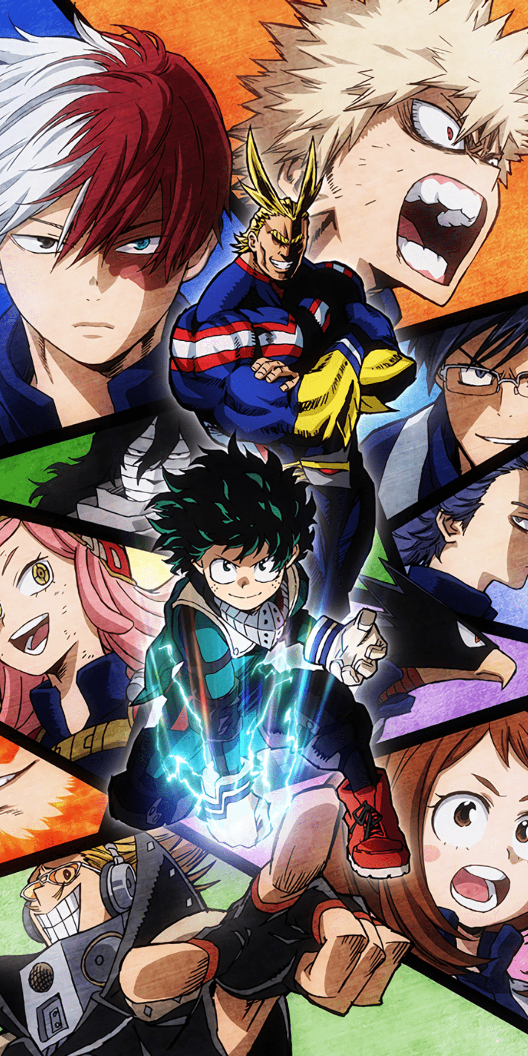 My Hero Academia personaggi collage, 1080x2160 Full HD Verticale, Samsung Galaxy