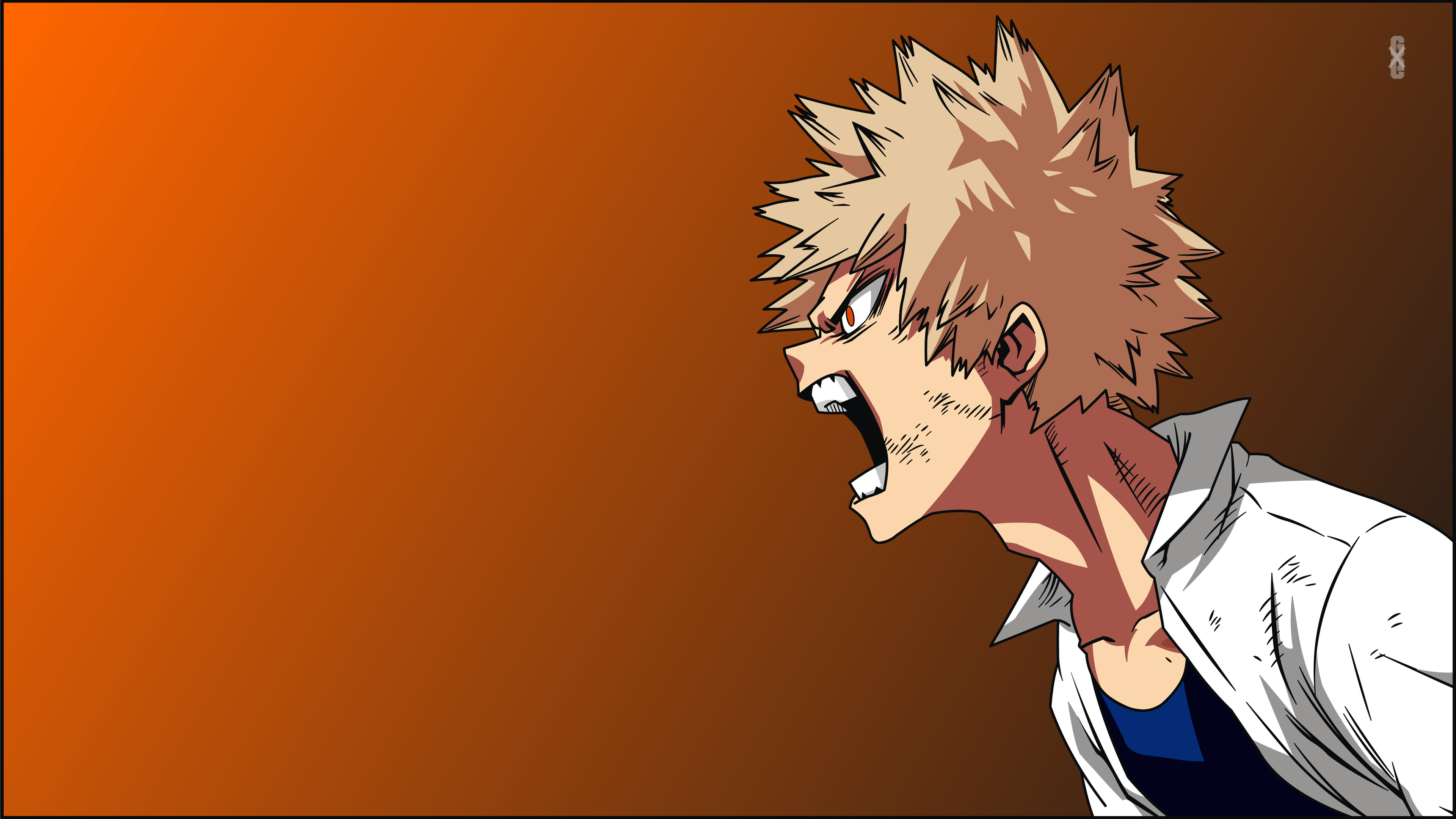 Bakugo urlante, My Hero Academia, 3840x2160 4K Ultra HD, Monitor 4K