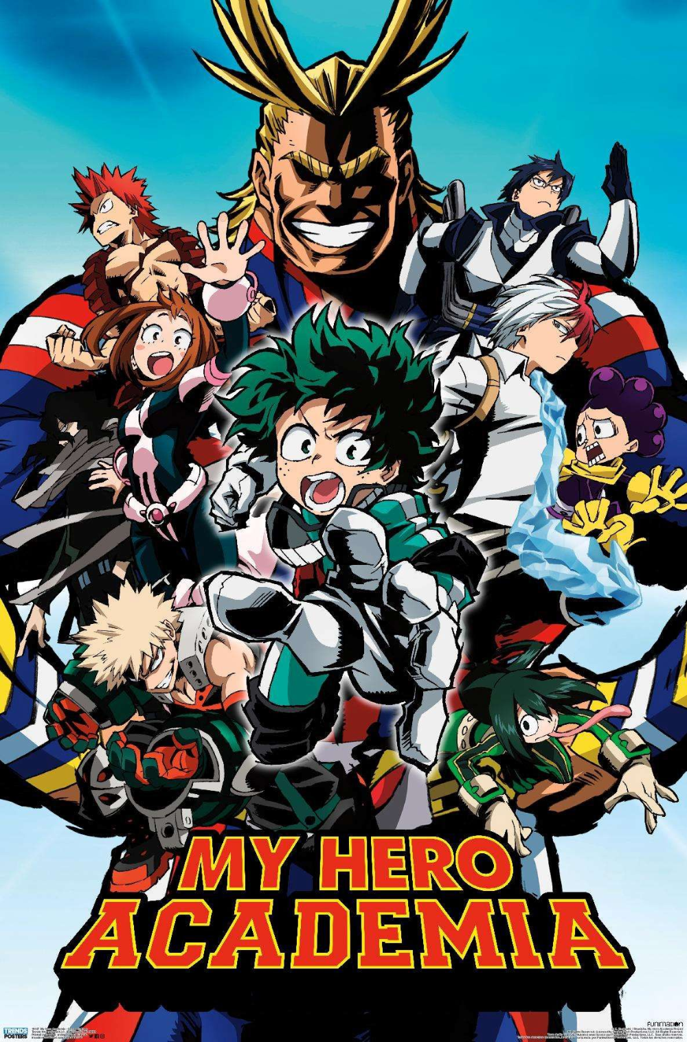 My Hero Academia poster personaggi, 1000x1518 Verticale, Mobile