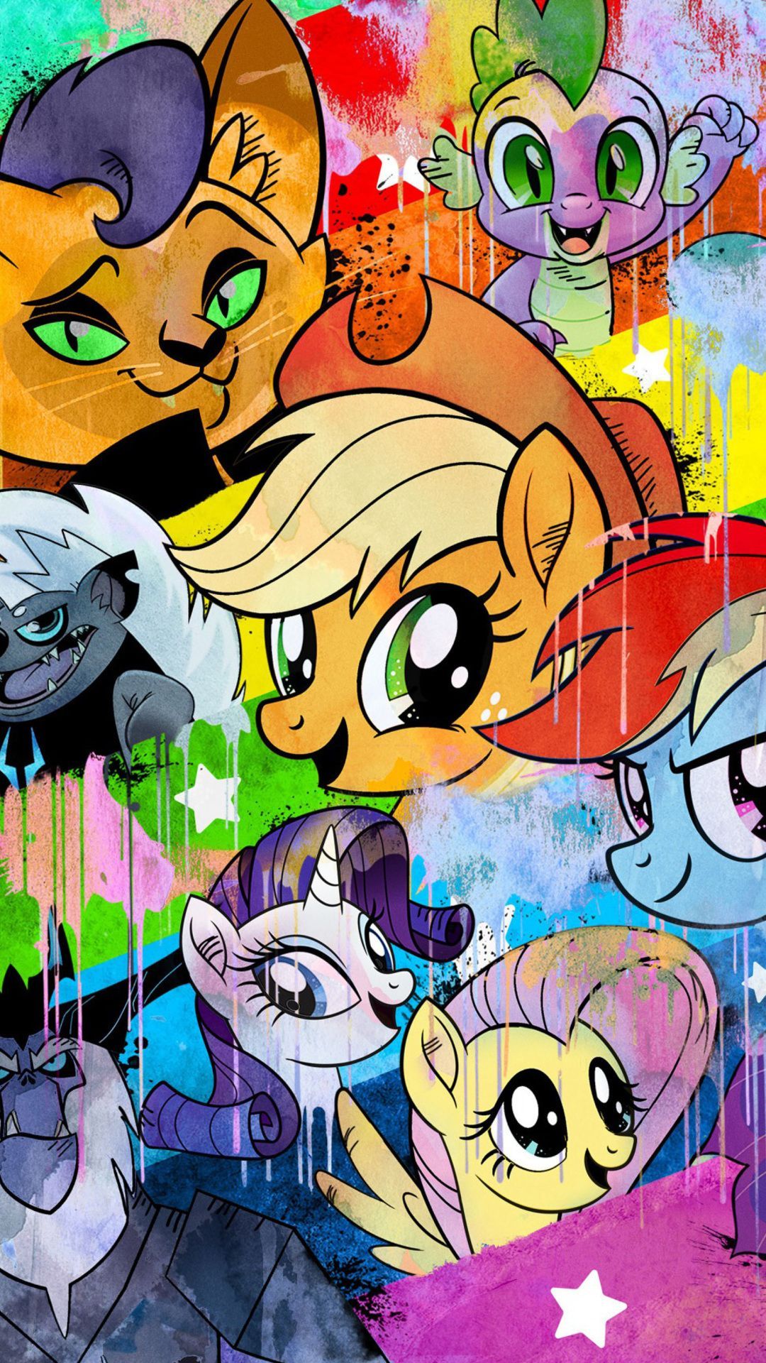 Personaggi My Little Pony colorati, 1080x1920 Full HD Verticale, Smartphone