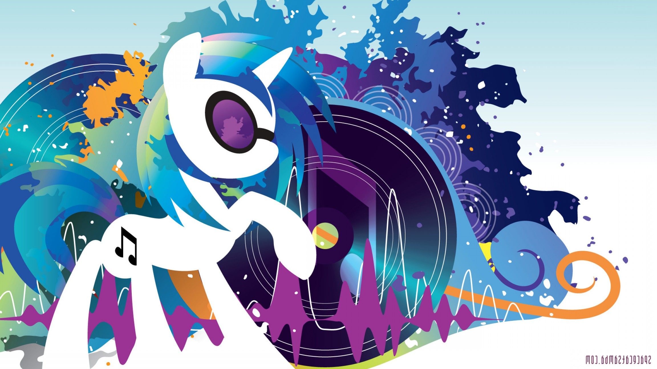 My Little Pony Vinyl Scratch DJ, 2304x1296 Hi-Res, Desktop