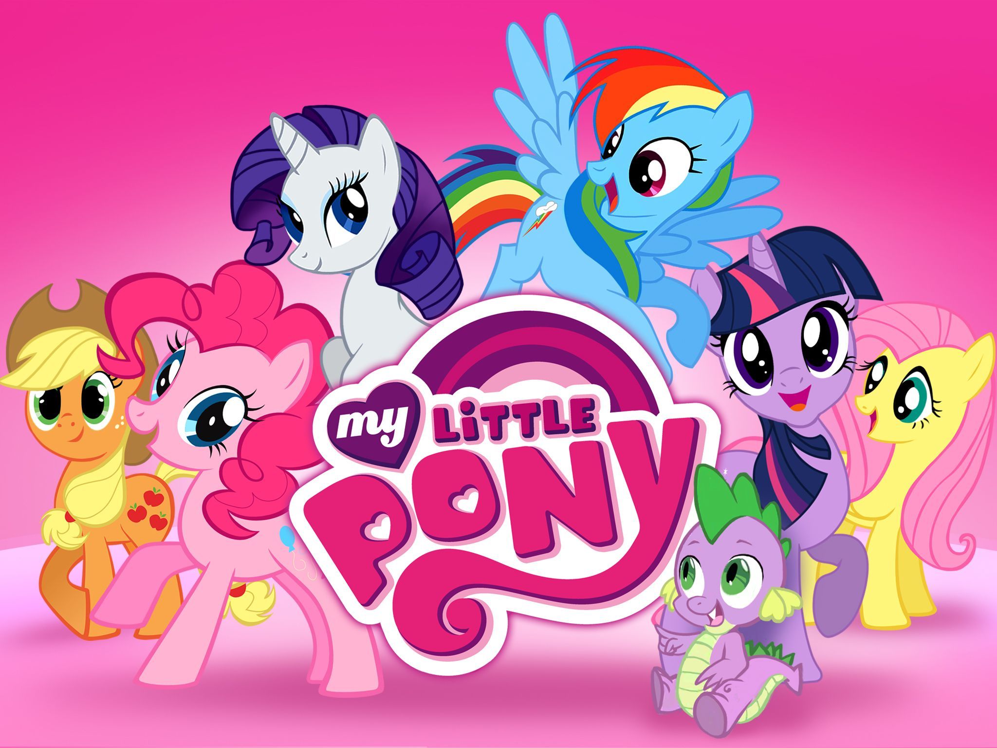 My Little Pony personaggi gruppo, 2048x1536 alta risoluzione, PC
