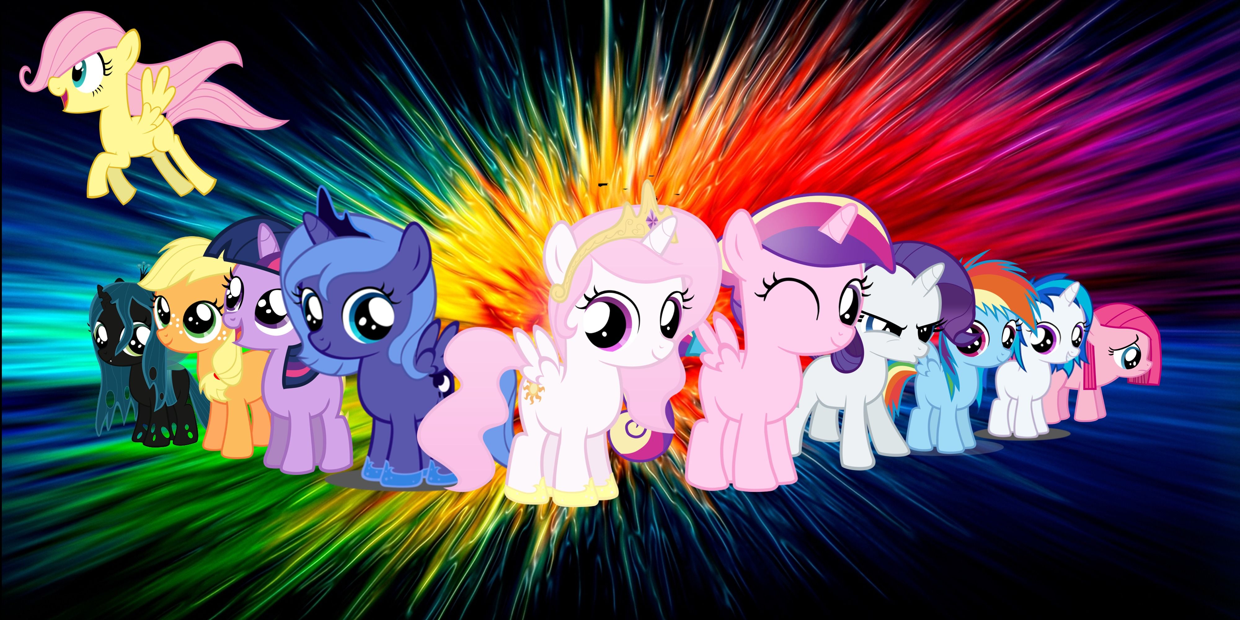 Personaggi My Little Pony arcobaleno, 4000x2000 UHD, PC 4K
