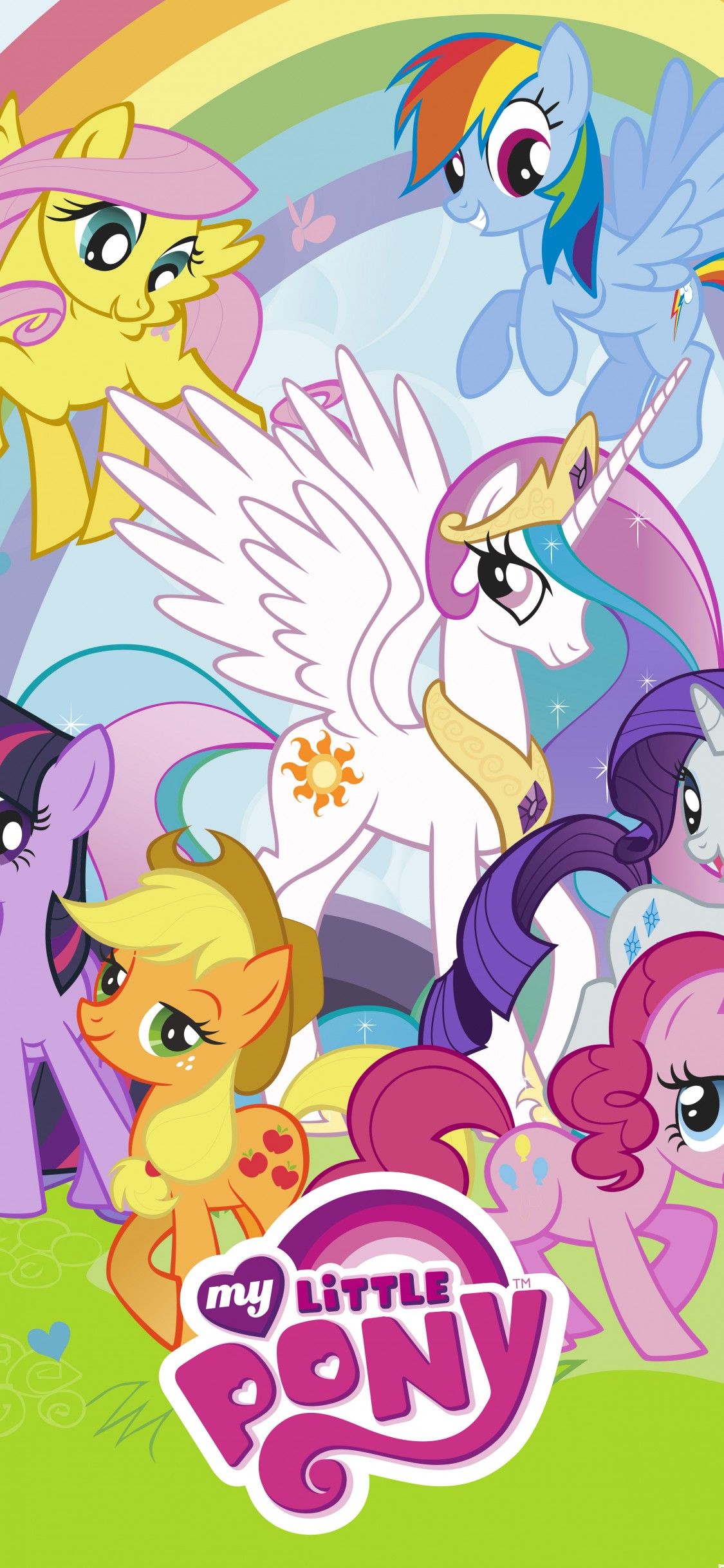My Little Pony personaggi colorati, 1125x2436 Full HD Verticale, iPhone