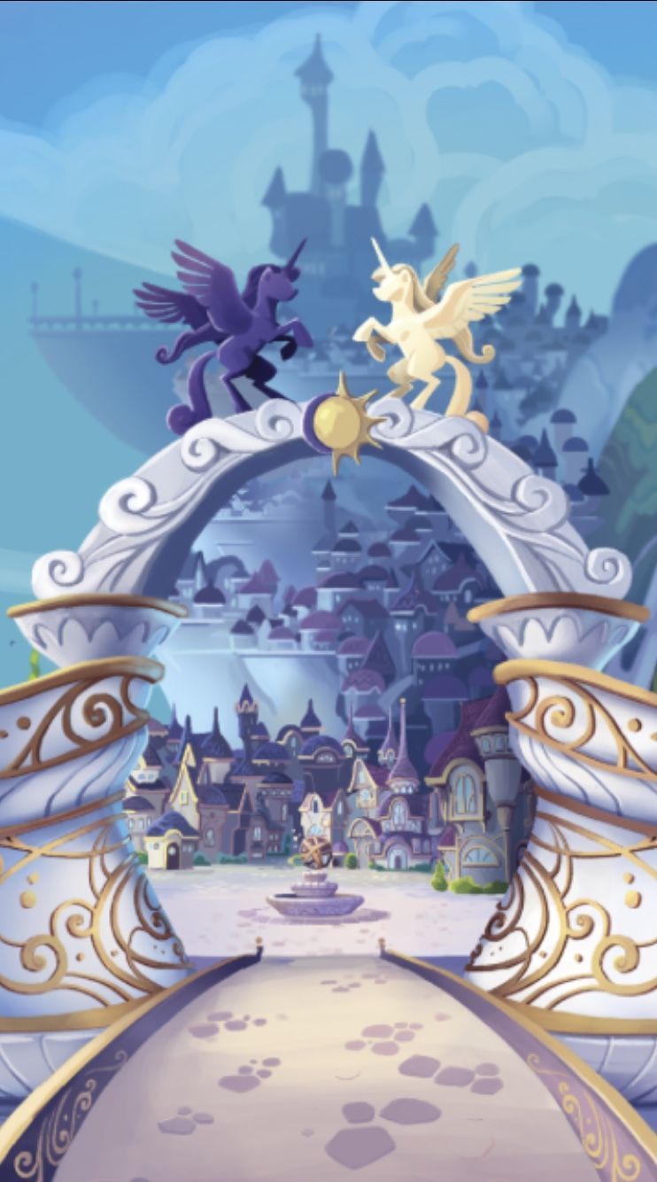 My Little Pony castello arco Equestria, 742x1334 Verticale, Mobile