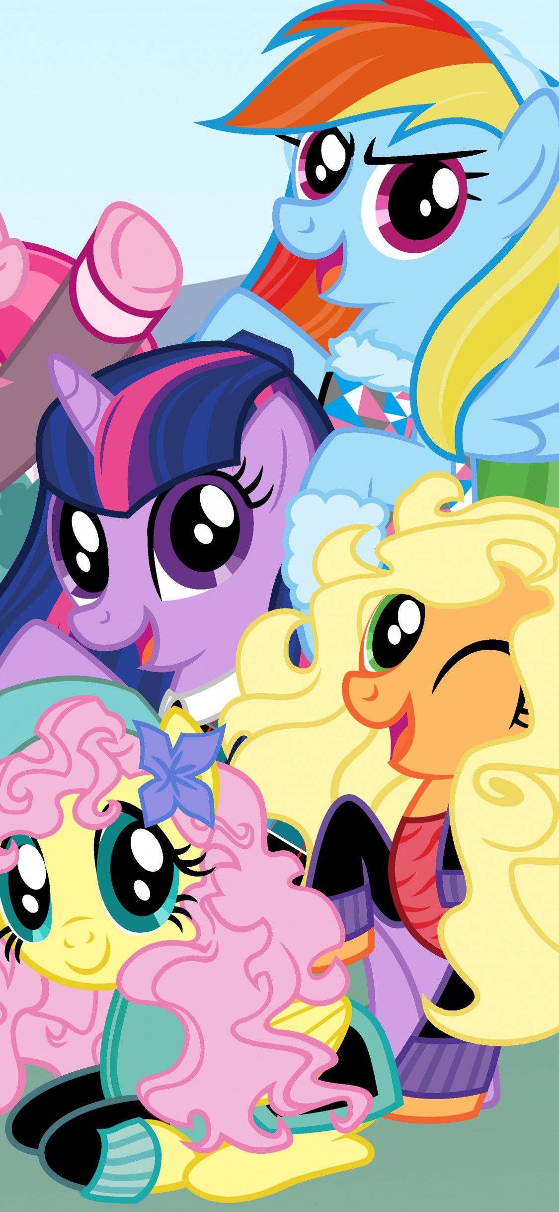 Personaggi My Little Pony colorati, 1125x2436 Verticale, Telefono