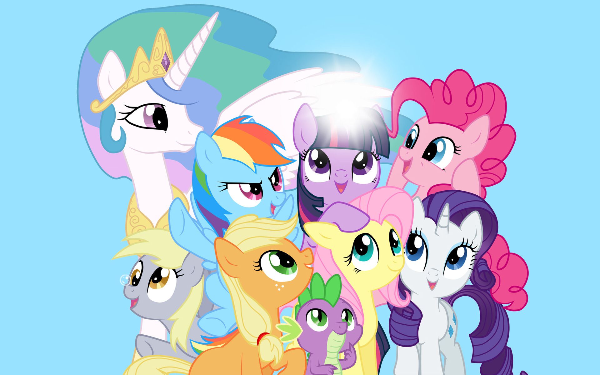 My Little Pony gruppo personaggi, 1920x1200 WUXGA, Laptop