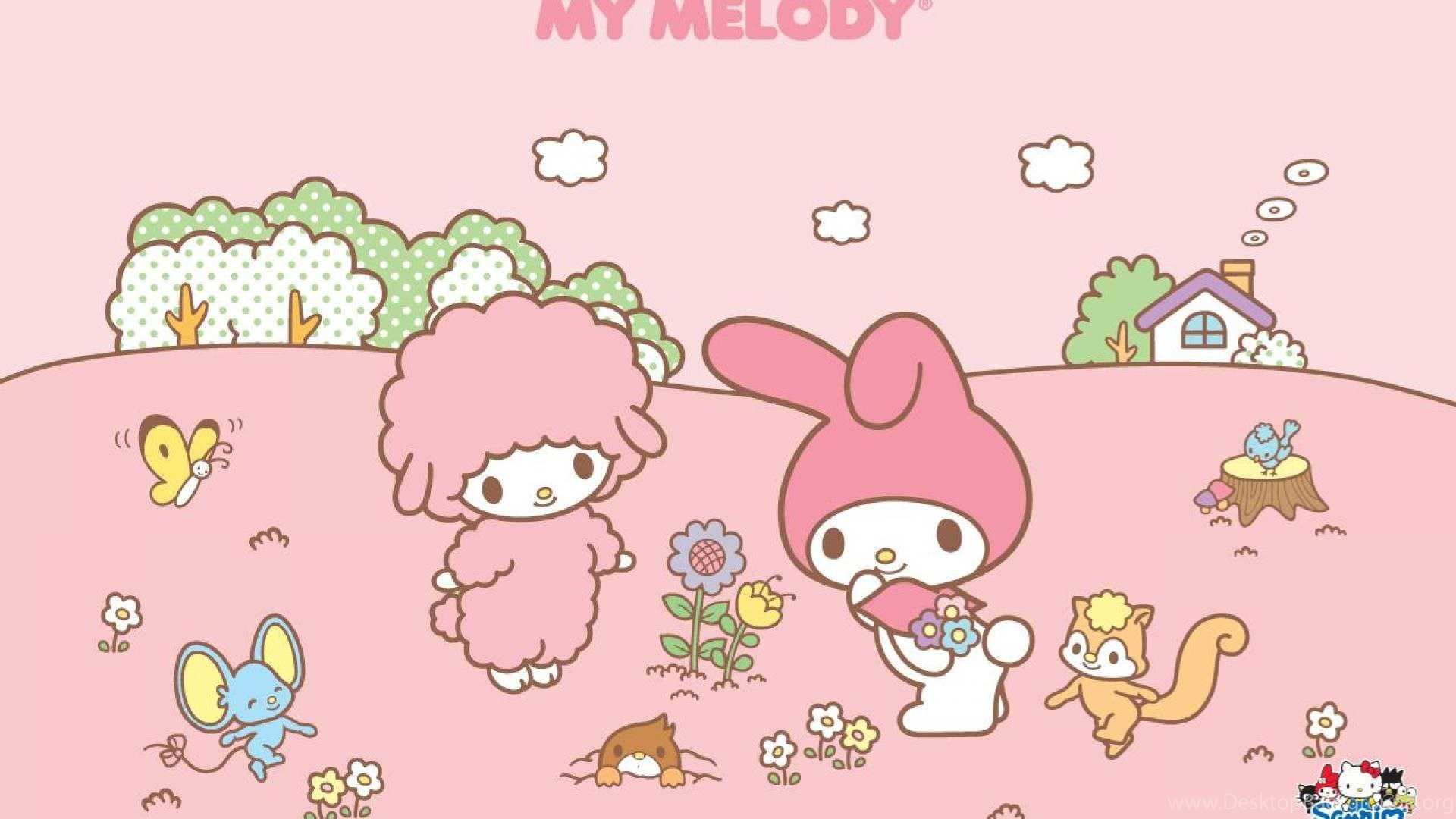 My Melody personaggi rosa, 1920x1080 Full HD, Desktop