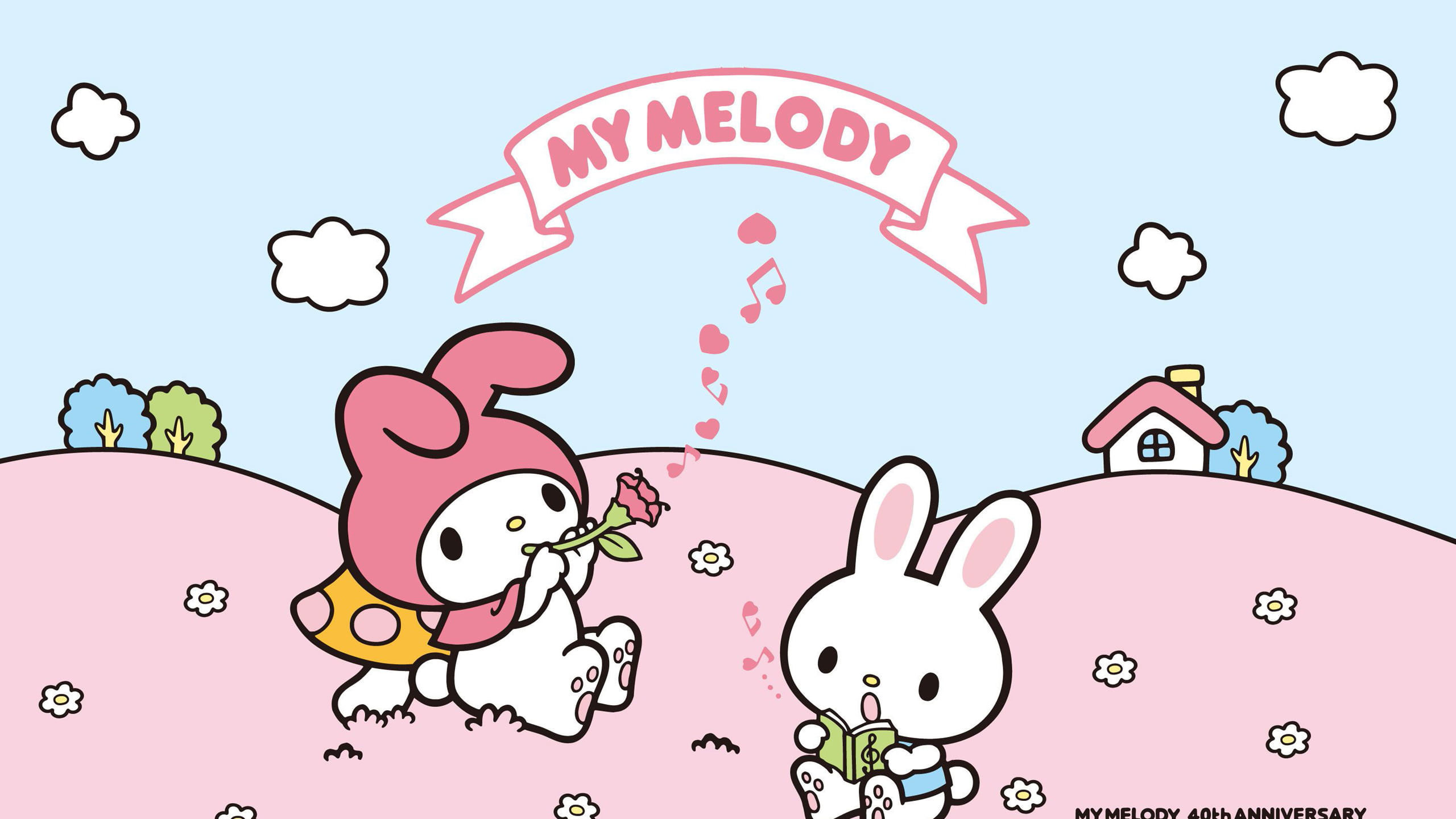 My Melody e coniglio bianco, 2560x1440 2K, Monitor Gaming