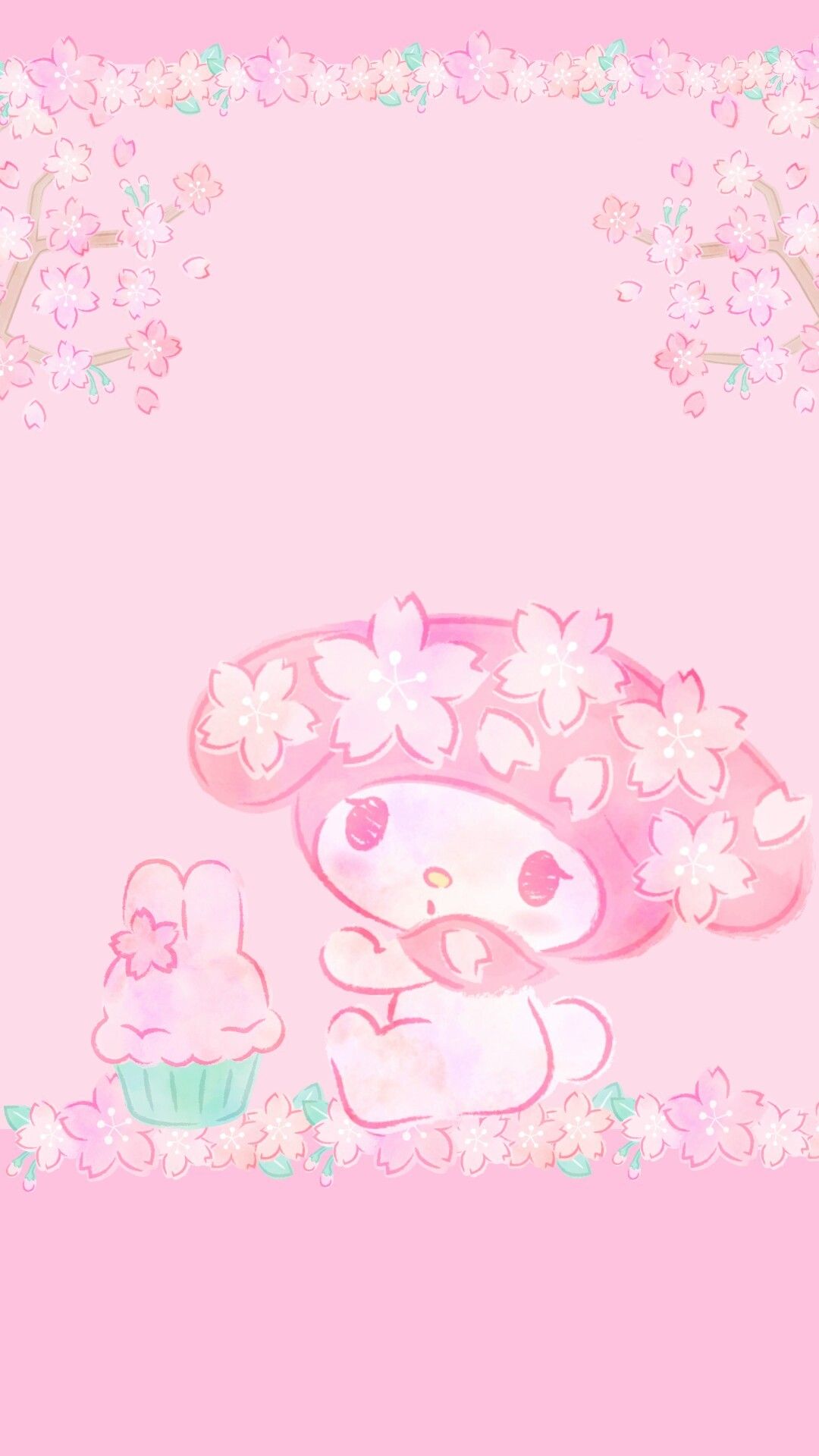 My Melody fiori rosa, 1080x1920 Full HD Verticale, Samsung Galaxy