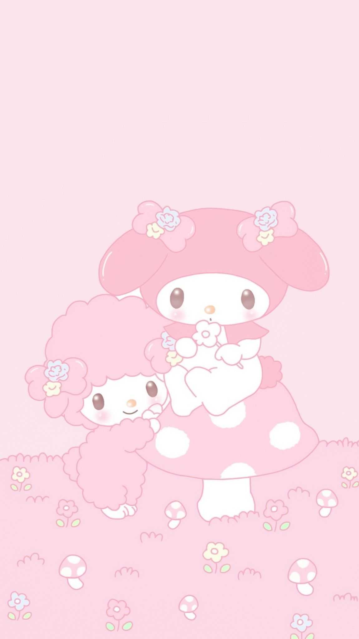 My Melody rosa fungo, 1151x2048 Full HD Verticale, iPhone
