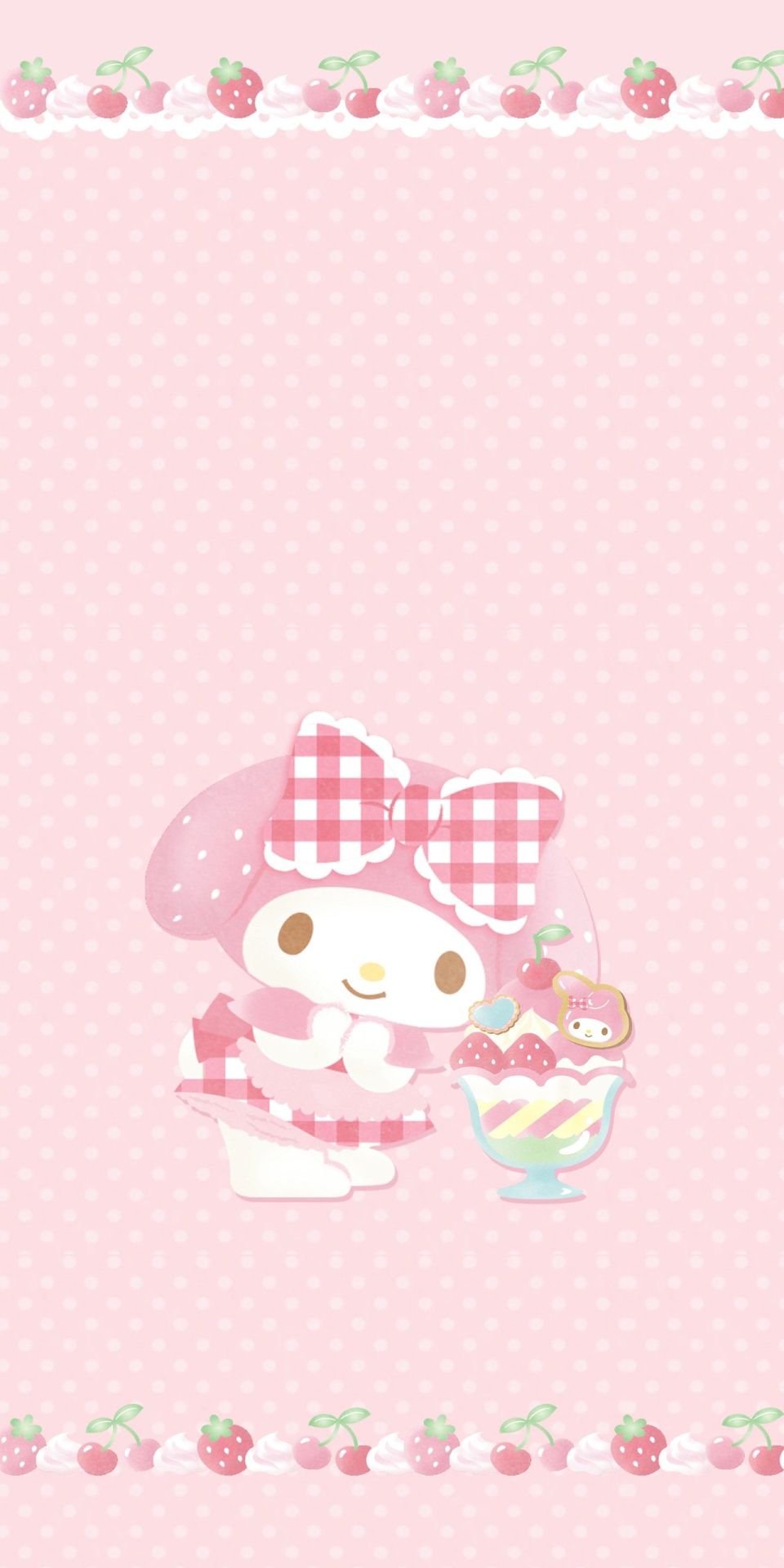 My Melody rosa fragole, 960x1920 Verticale, POCO