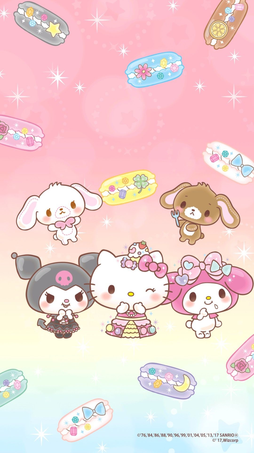 Kuromi Hello Kitty My Melody caramelle, kawaii, 1080x1920 Full HD Verticale, Smartphone