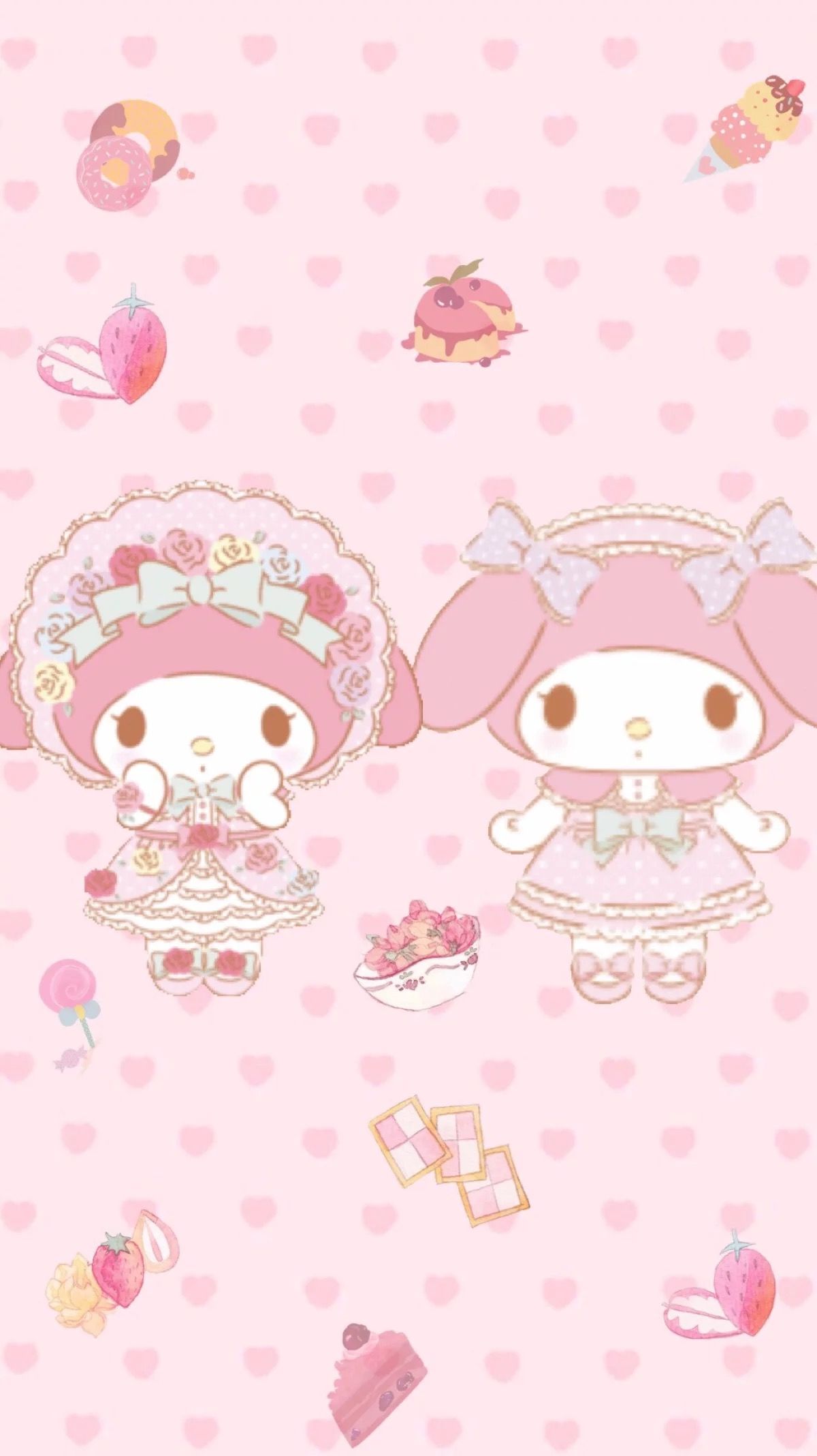 My Melody kawaii rosa, 1200x2136 Verticale, Telefono