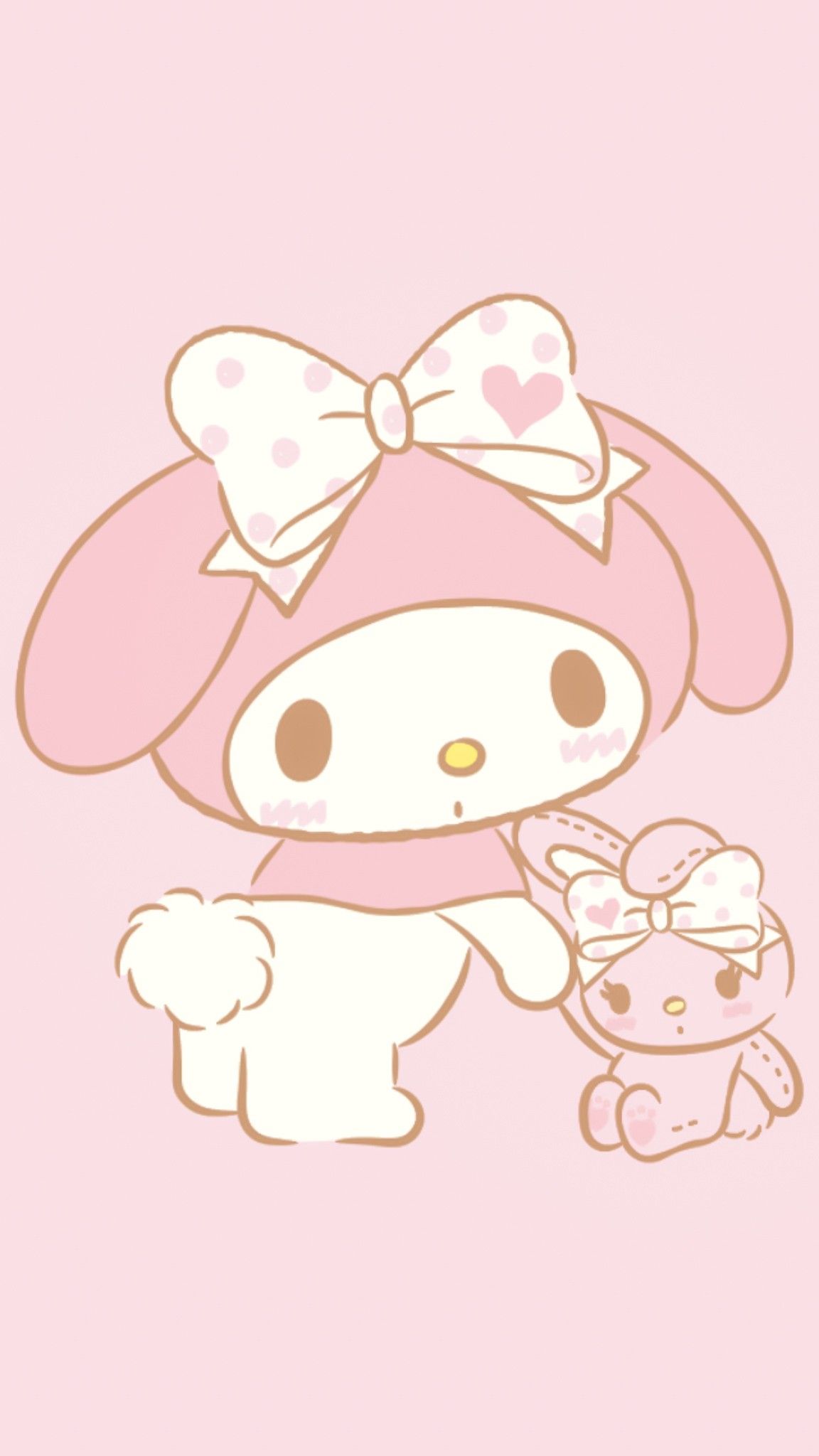 My Melody Sanrio rosa, personaggi kawaii giapponesi, 1152x2048 Full HD Verticale, iPhone