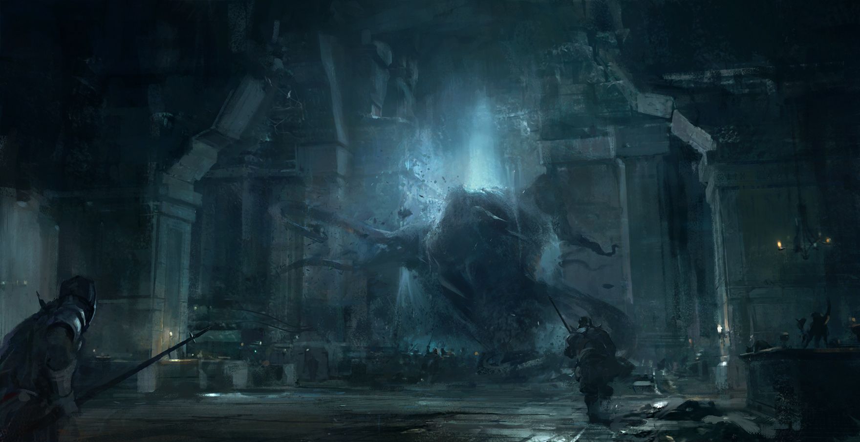 caverna fantasy architettura sotterranea, 1920x1200 WUXGA, Desktop