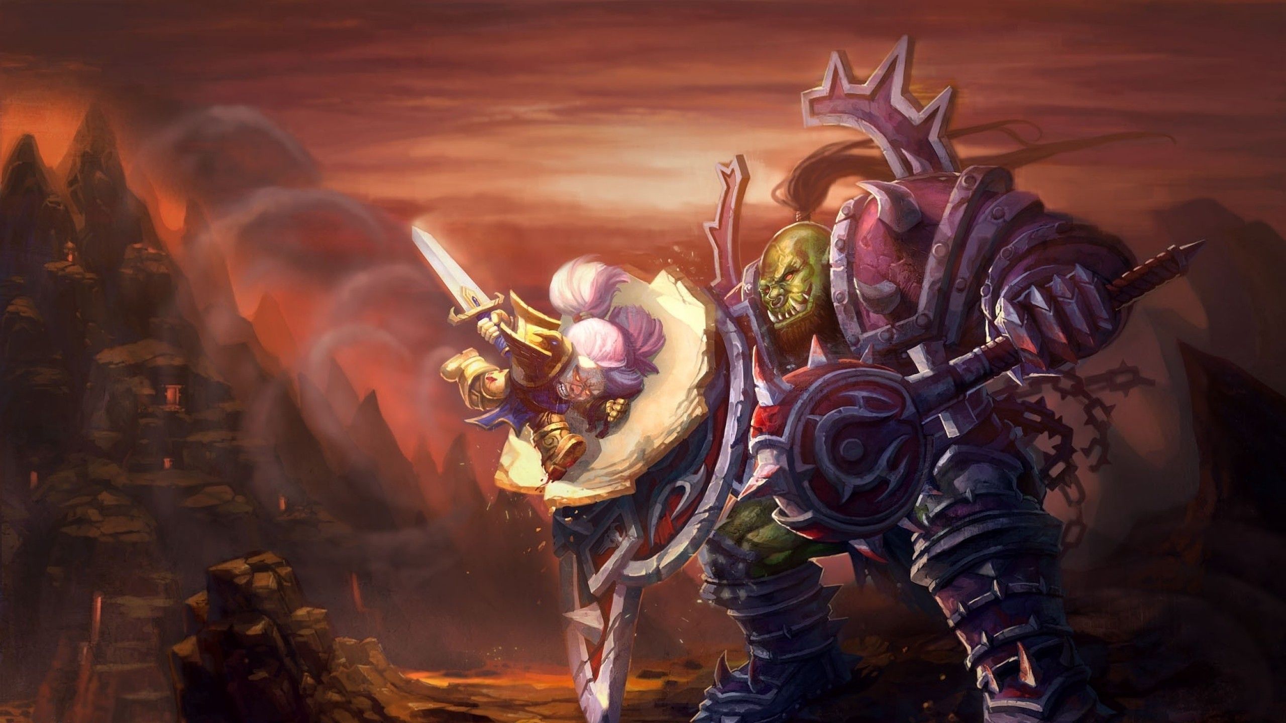 Nano prete World of Warcraft notte, 1366x768 HD, Desktop