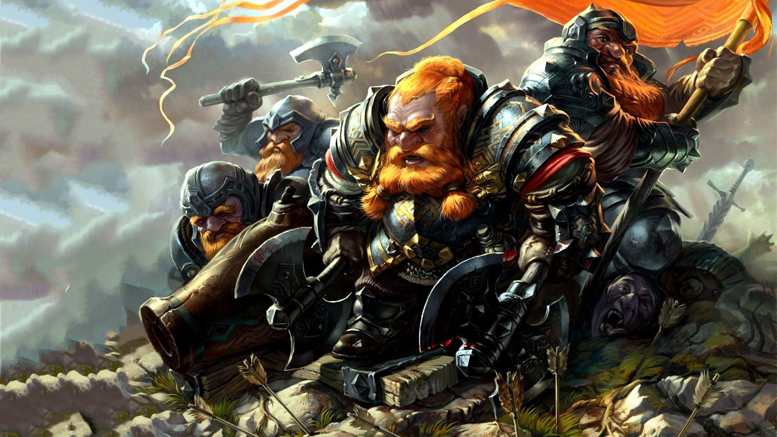 Nano guerriero fantasy con cannone, 2560x1440 2K, Monitor Gaming