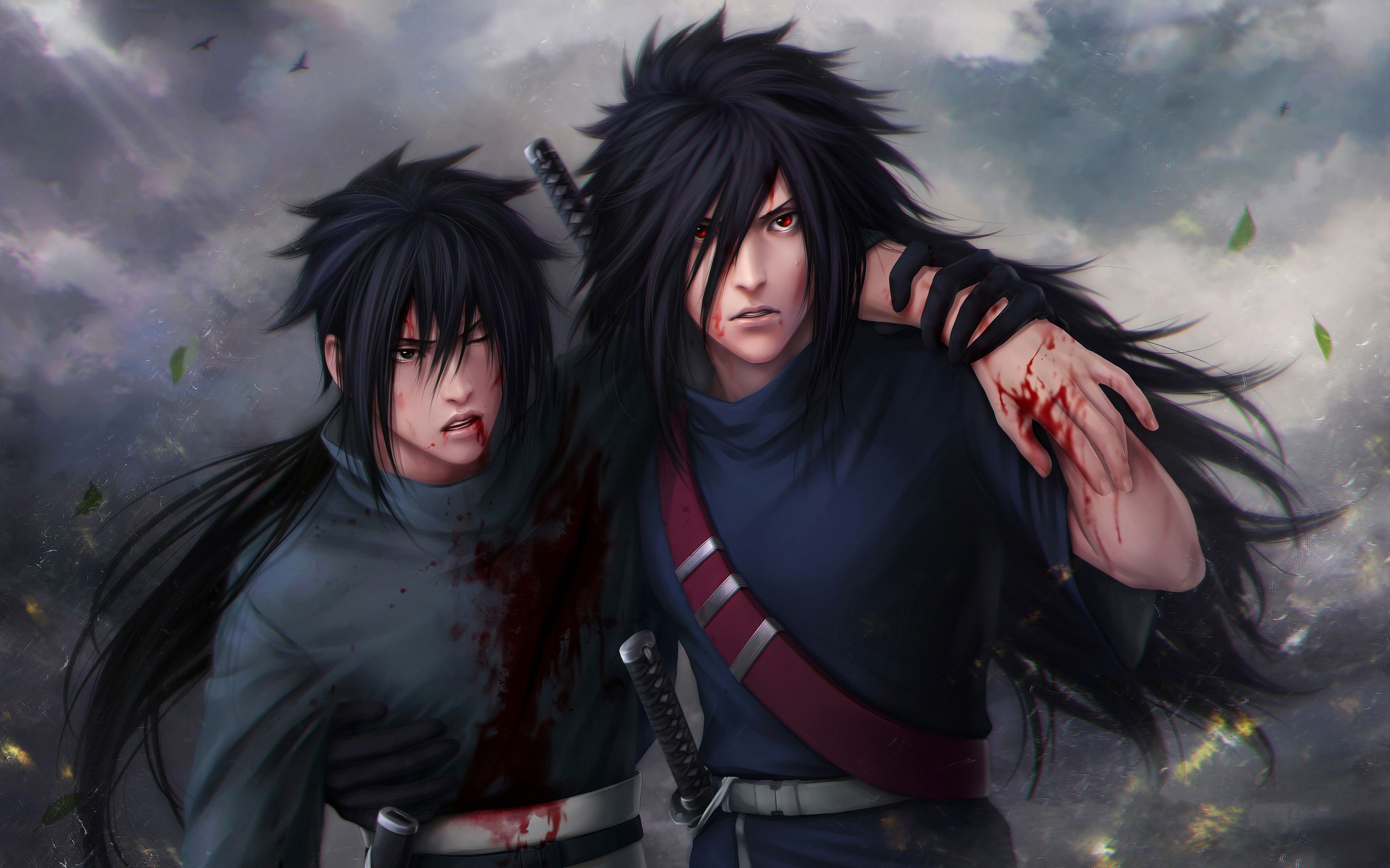 Itachi e Madara Uchiha, Naruto, 2880x1800 2K+, Desktop