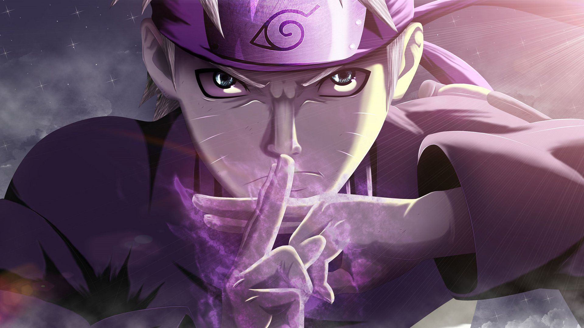 Naruto tecnica ombre viola, 1920x1080 Full HD, PC