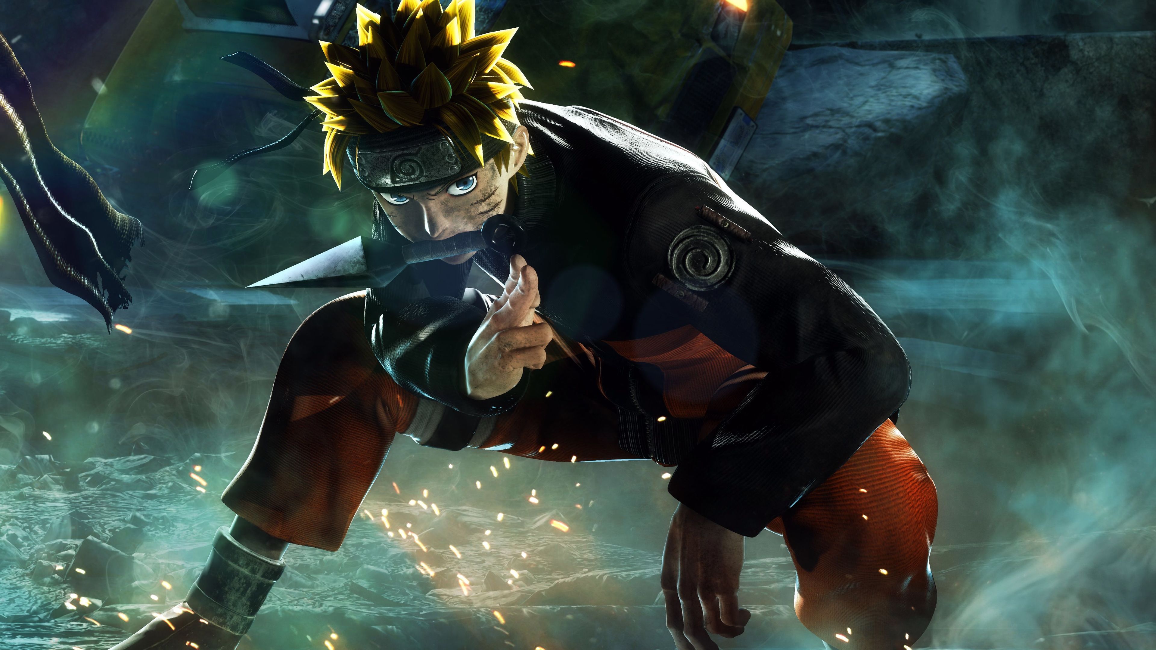 Naruto Uzumaki in battaglia, 3840x2160 Ultra HD, Monitor 4K