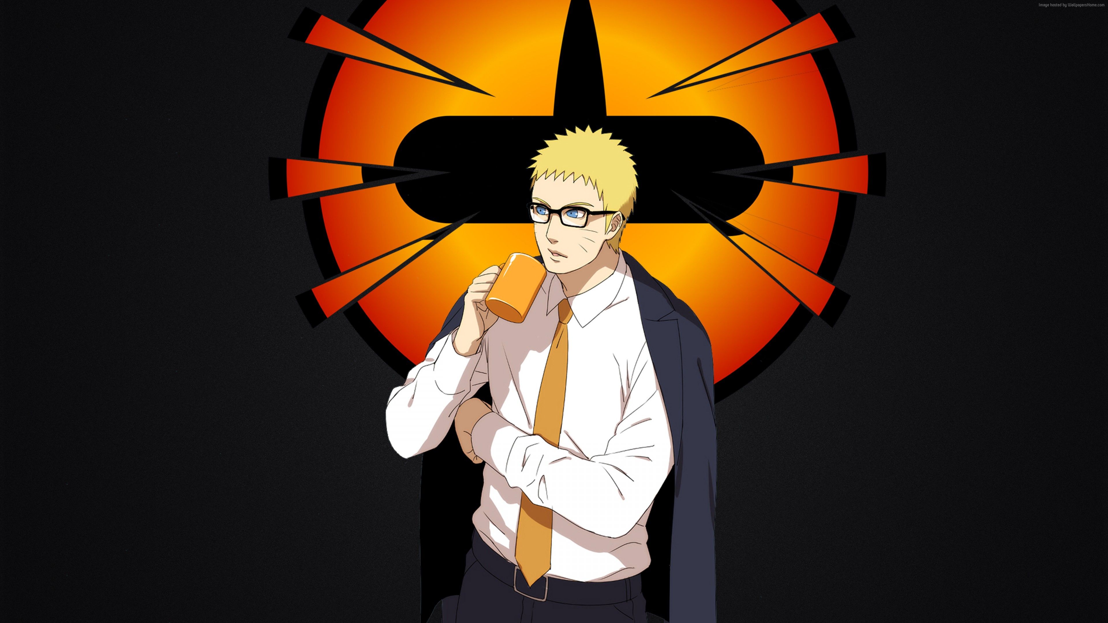 Naruto adulto Hokage abito, 3840x2160 UHD, PC 4K