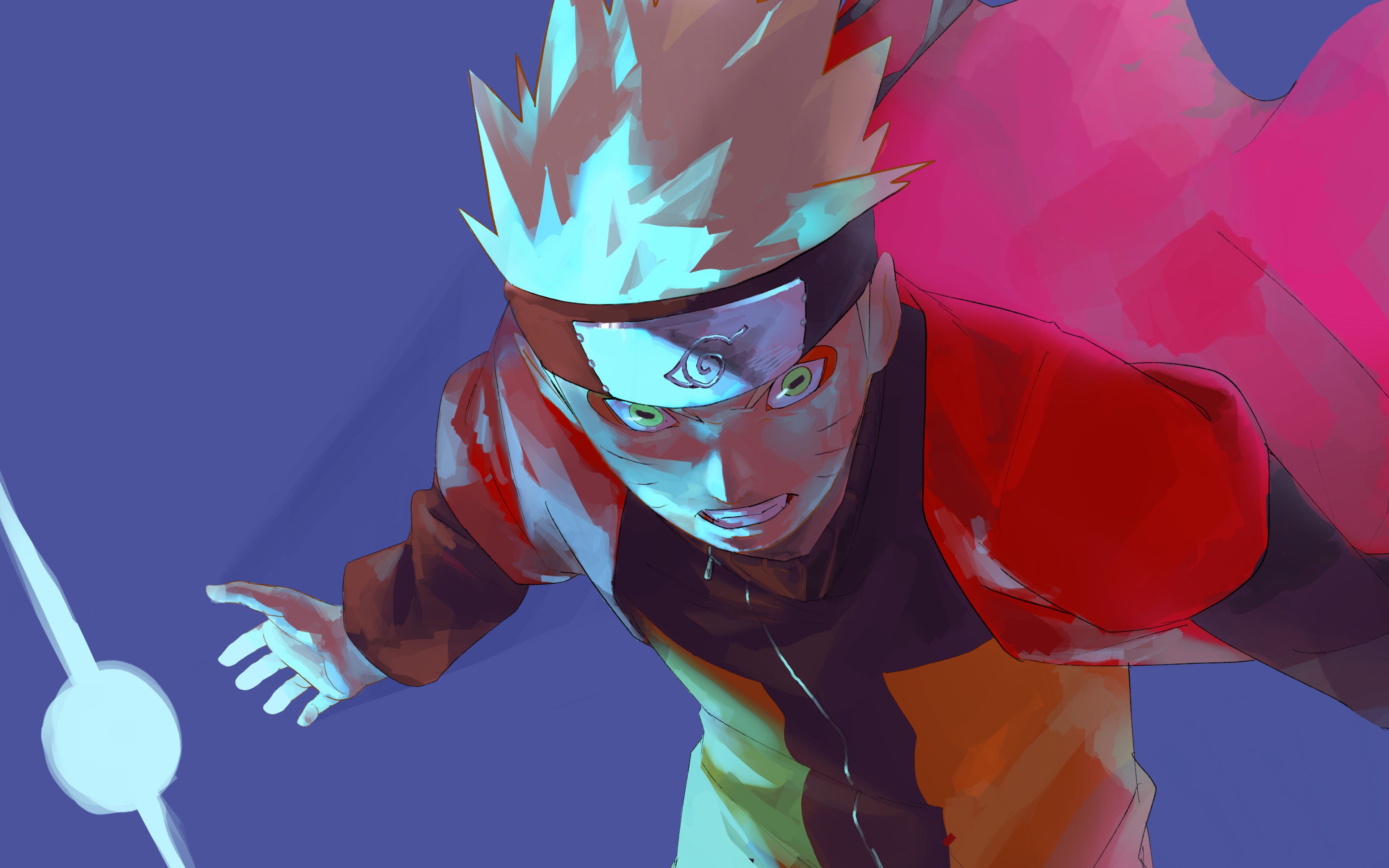 Naruto Uzumaki arte astratta, 3840x2400 Ultra HD, 4K TV