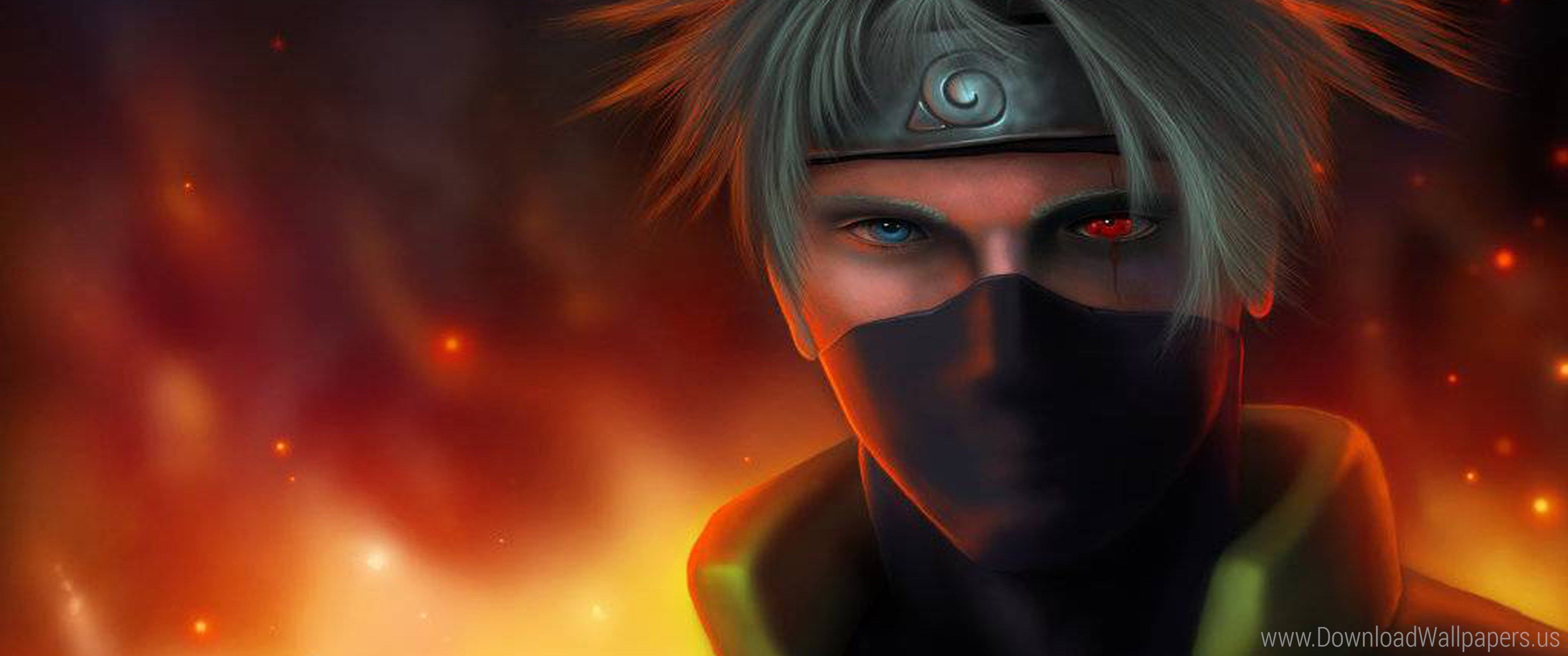 Naruto Kyuubi kurama arancione, 4000x2264 Ultra HD, 4K TV
