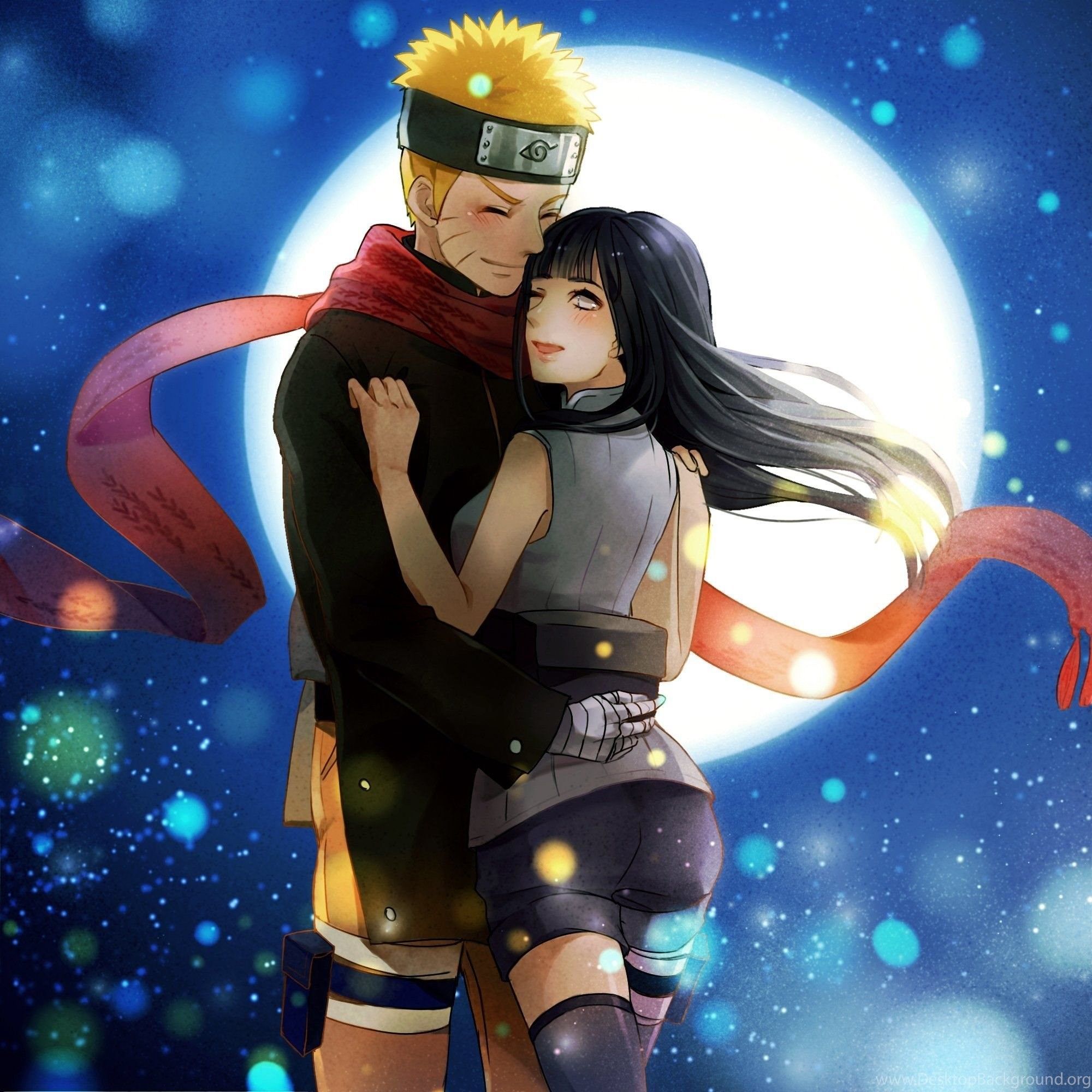 Naruto e Hinata abbraccio, 2000x2000 alta risoluzione, Desktop