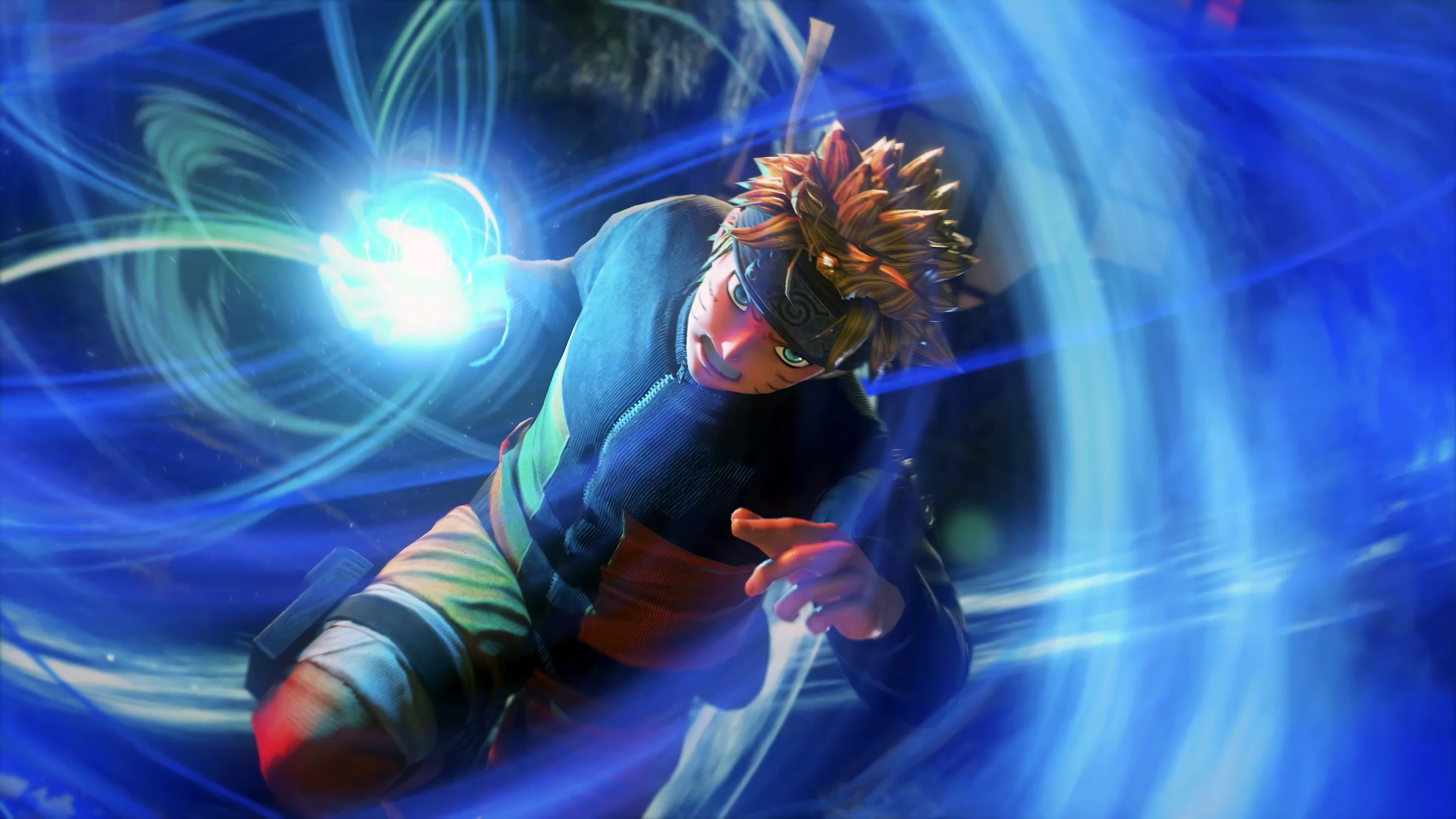 Naruto Rasengan blu, 3840x2160 UHD, PC 4K
