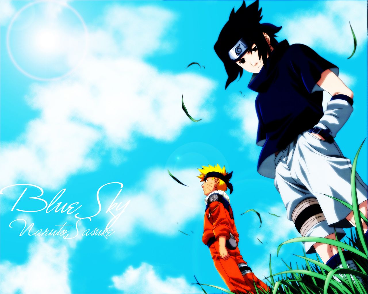 Naruto e Sasuke cielo blu, 1280x1024 HD, HP Laptop
