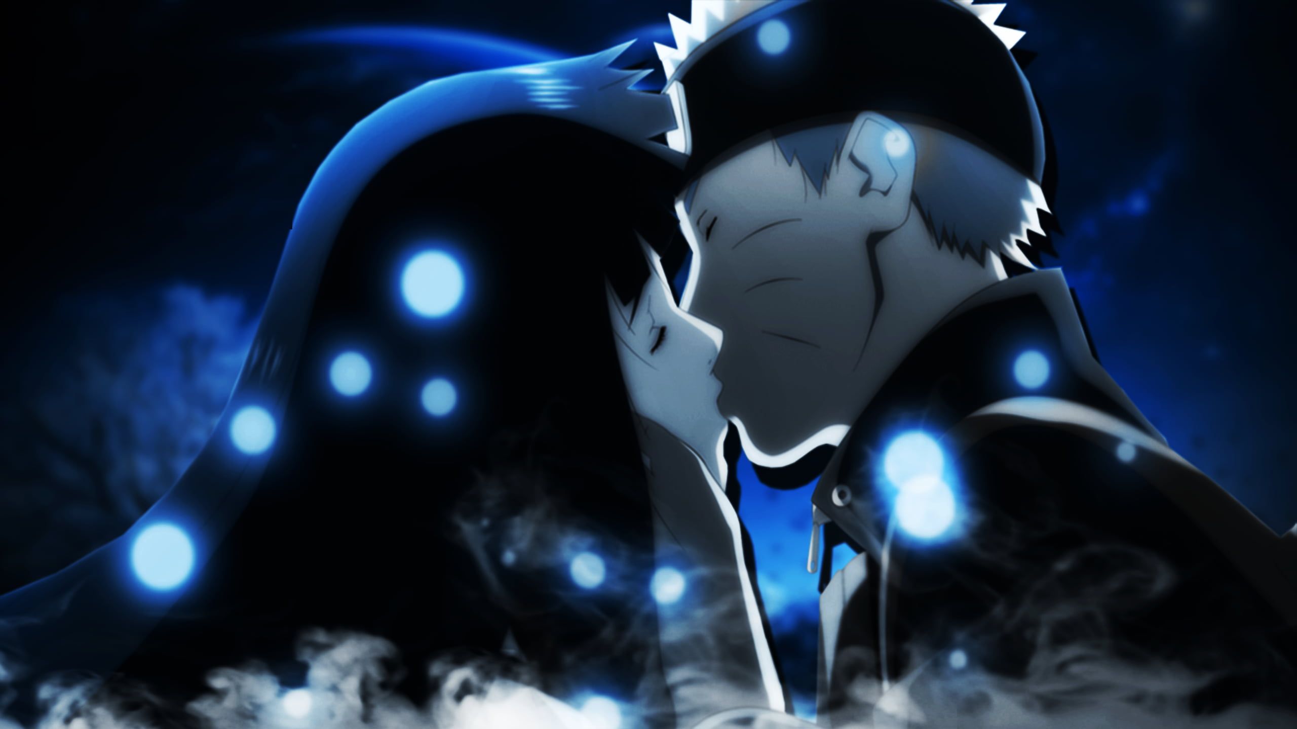 Naruto e Hinata bacio anime, Konoha, 2560x1440 QHD, Laptop