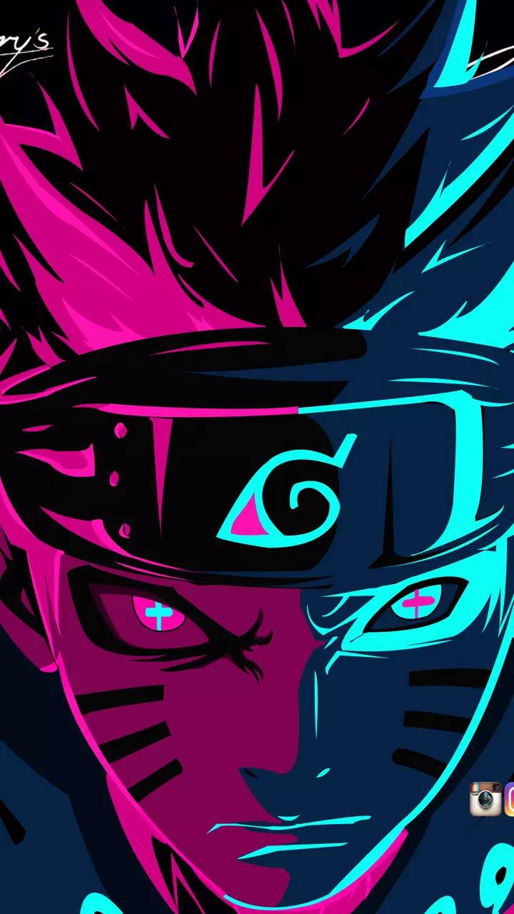 Naruto rosa e blu, 720x1280 Full HD Verticale, iPhone