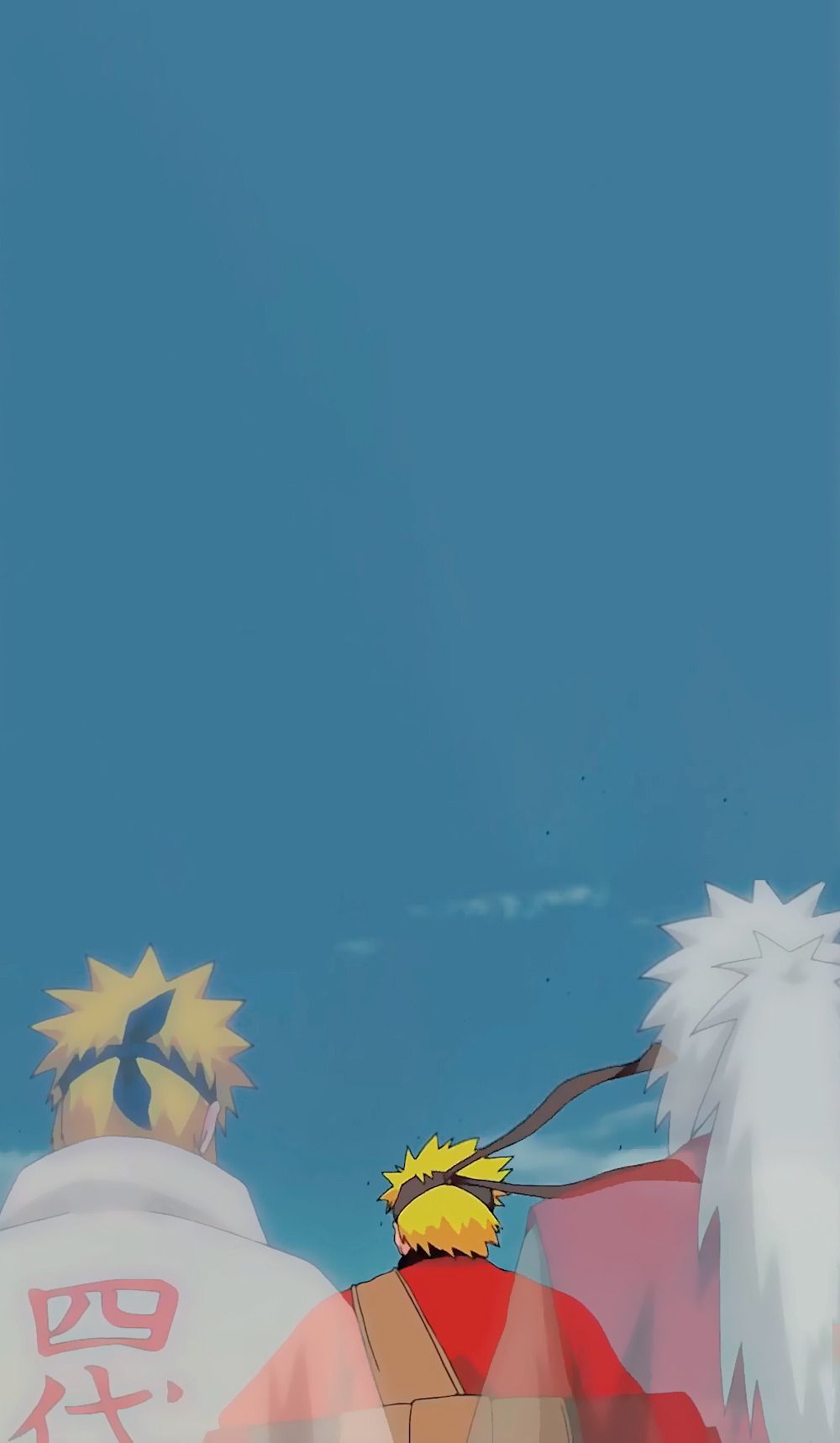 Naruto Minato Jiraiya cielo blu, Minato Namikaze, 1000x1718 Verticale, Telefono