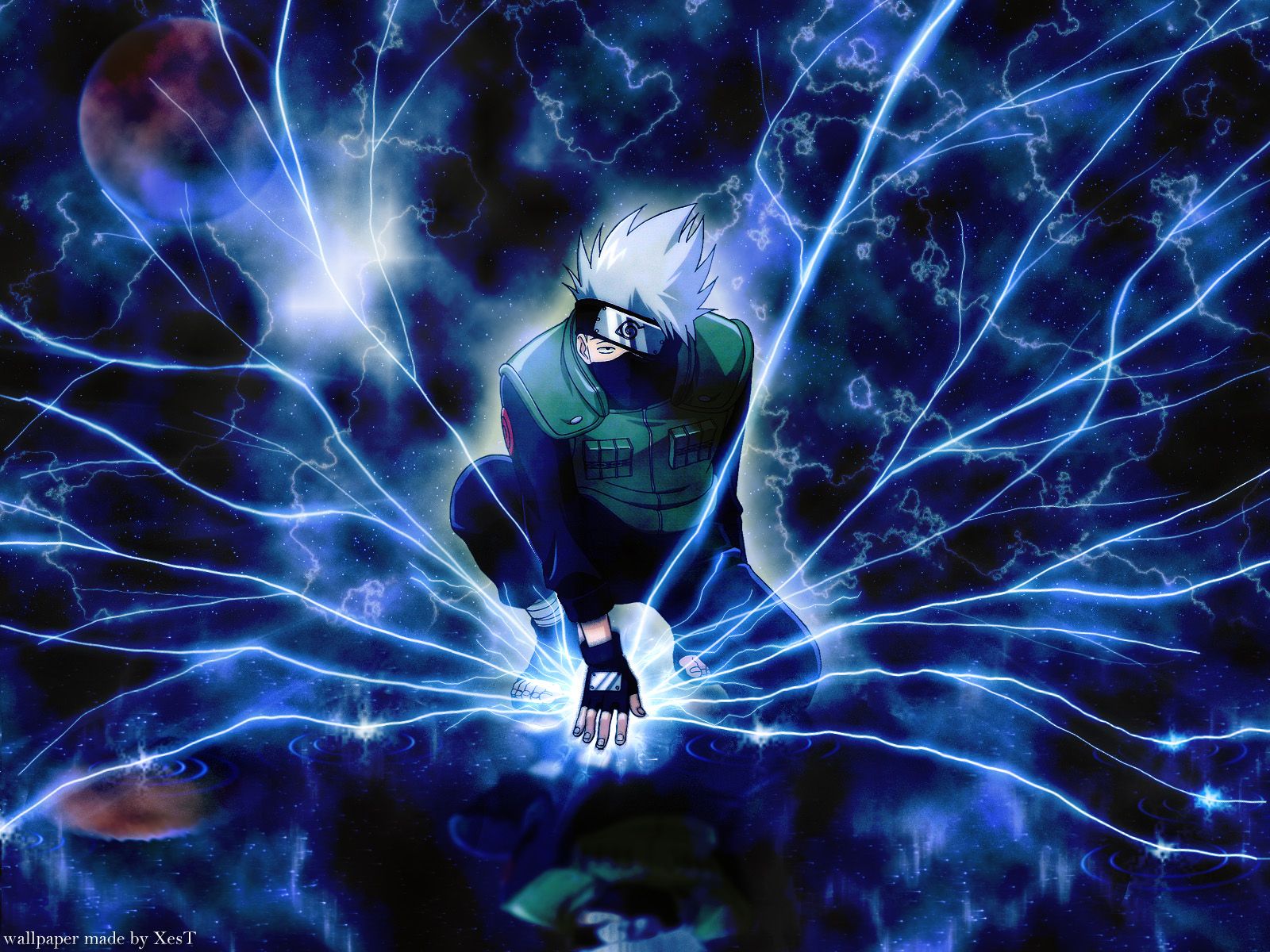 Kakashi Naruto chidori blu, 1600x1200 900p, HP Laptop