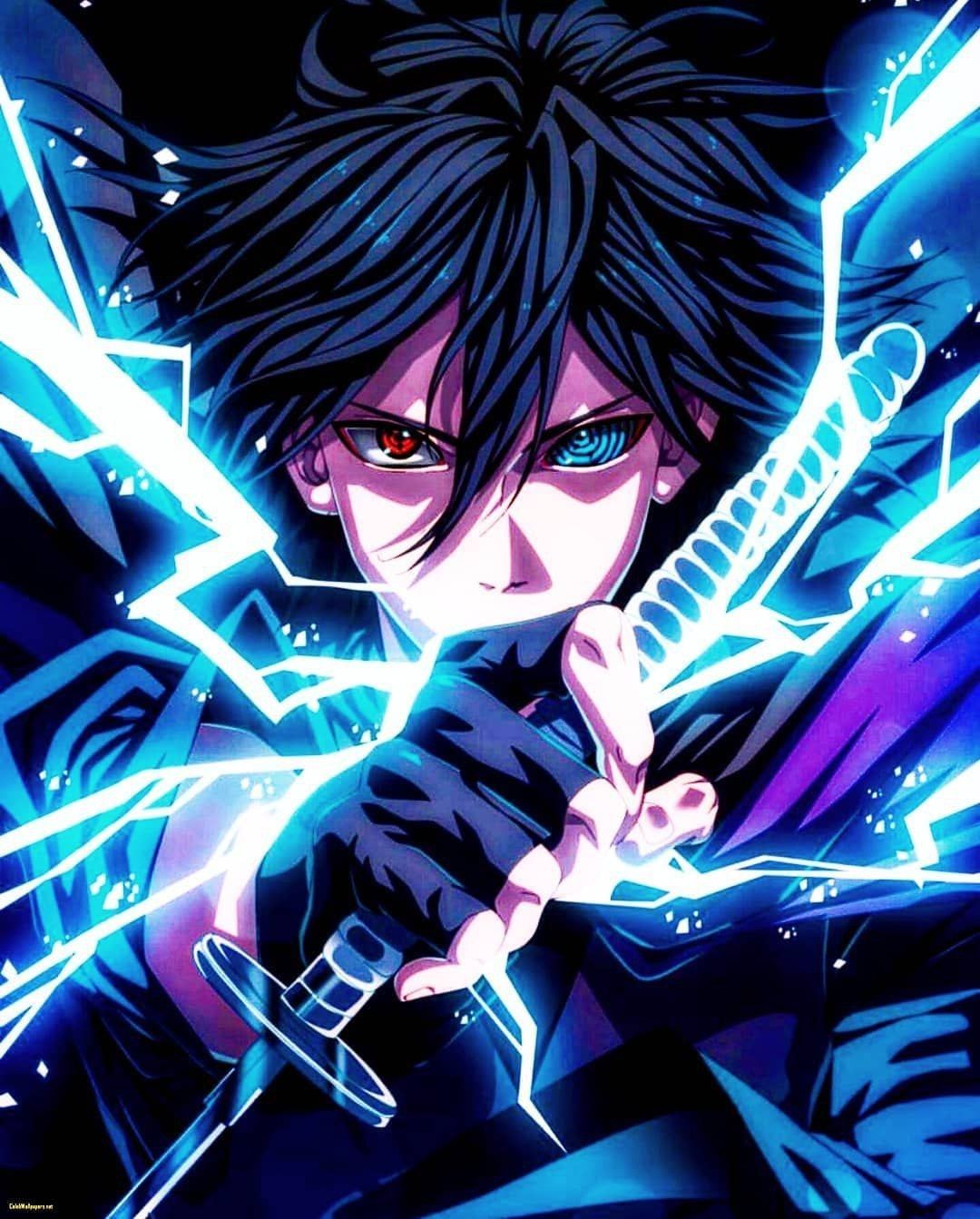 Sasuke Naruto fulmini blu, Konoha, 1080x1343 Verticale, Telefono