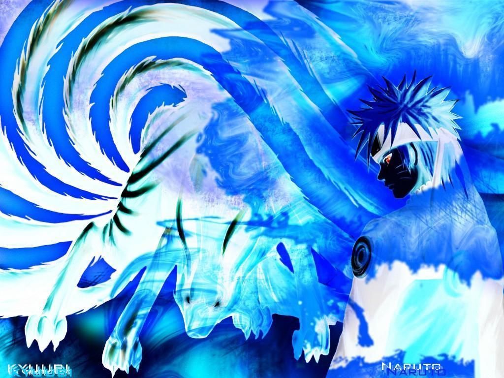 Naruto Kyuubi vortice blu, 1024x768 HD, Laptop