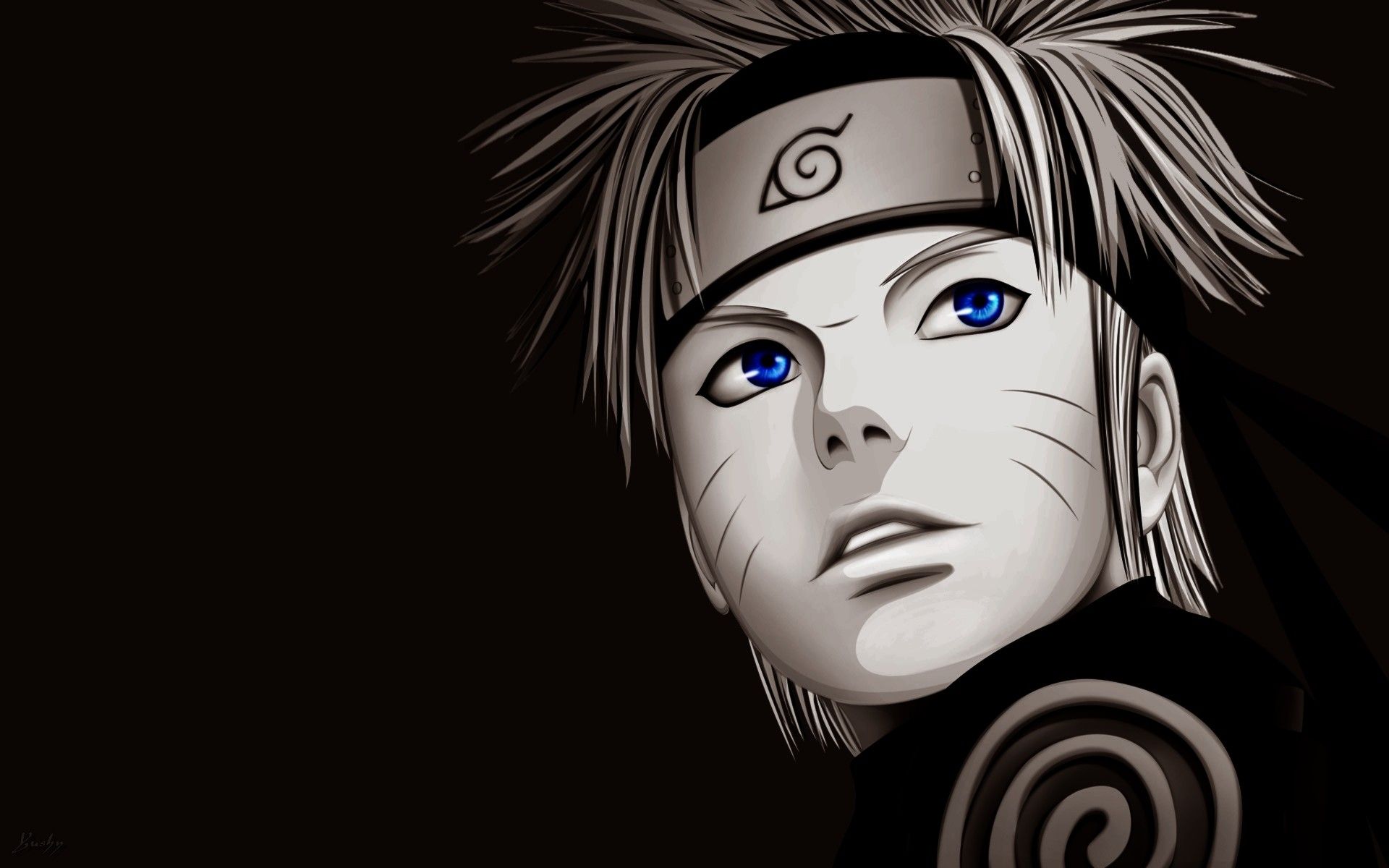 Naruto Uzumaki occhi blu, 1920x1200 WUXGA, iMac