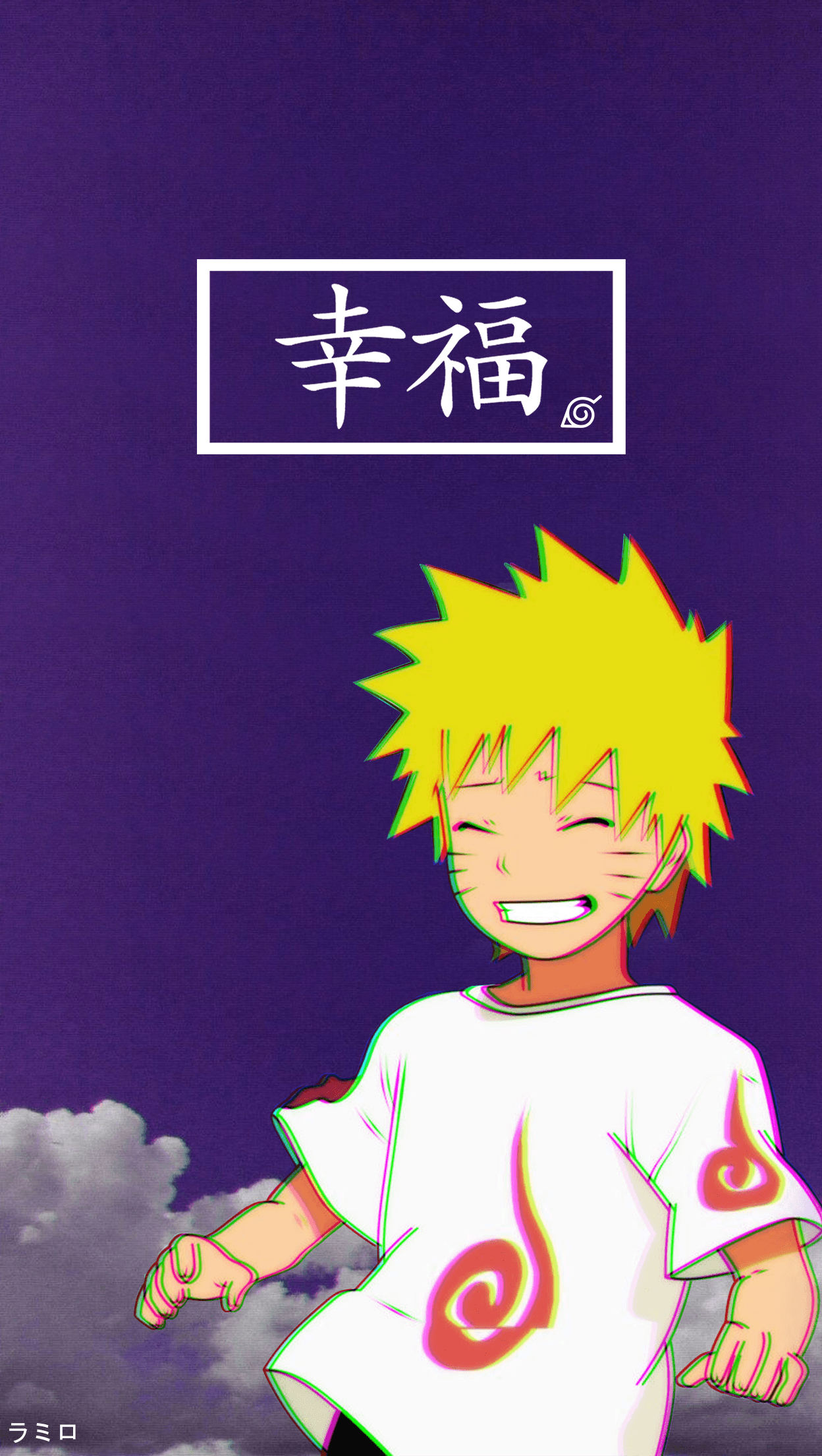 Naruto bambino, sfondo viola, Konoha, 1248x2208 Full HD Verticale, Smartphone