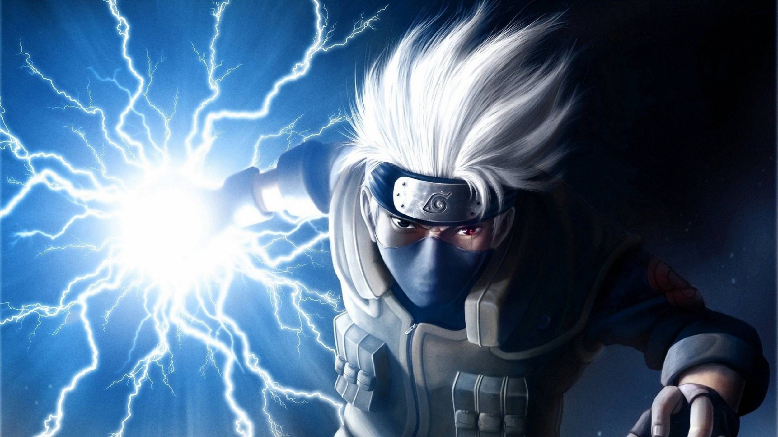 Kakashi Naruto Chidori, ninja, 2500x1406 Hi-Res, Desktop