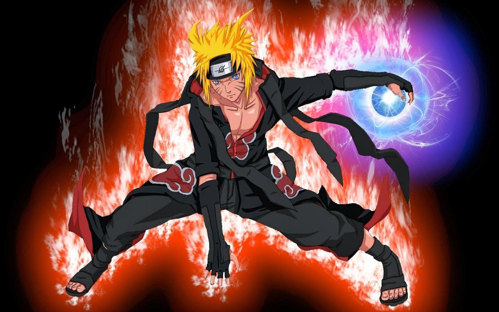 Naruto con Rasengan sfondo nero, 1280x1816 Full HD Verticale, Smartphone