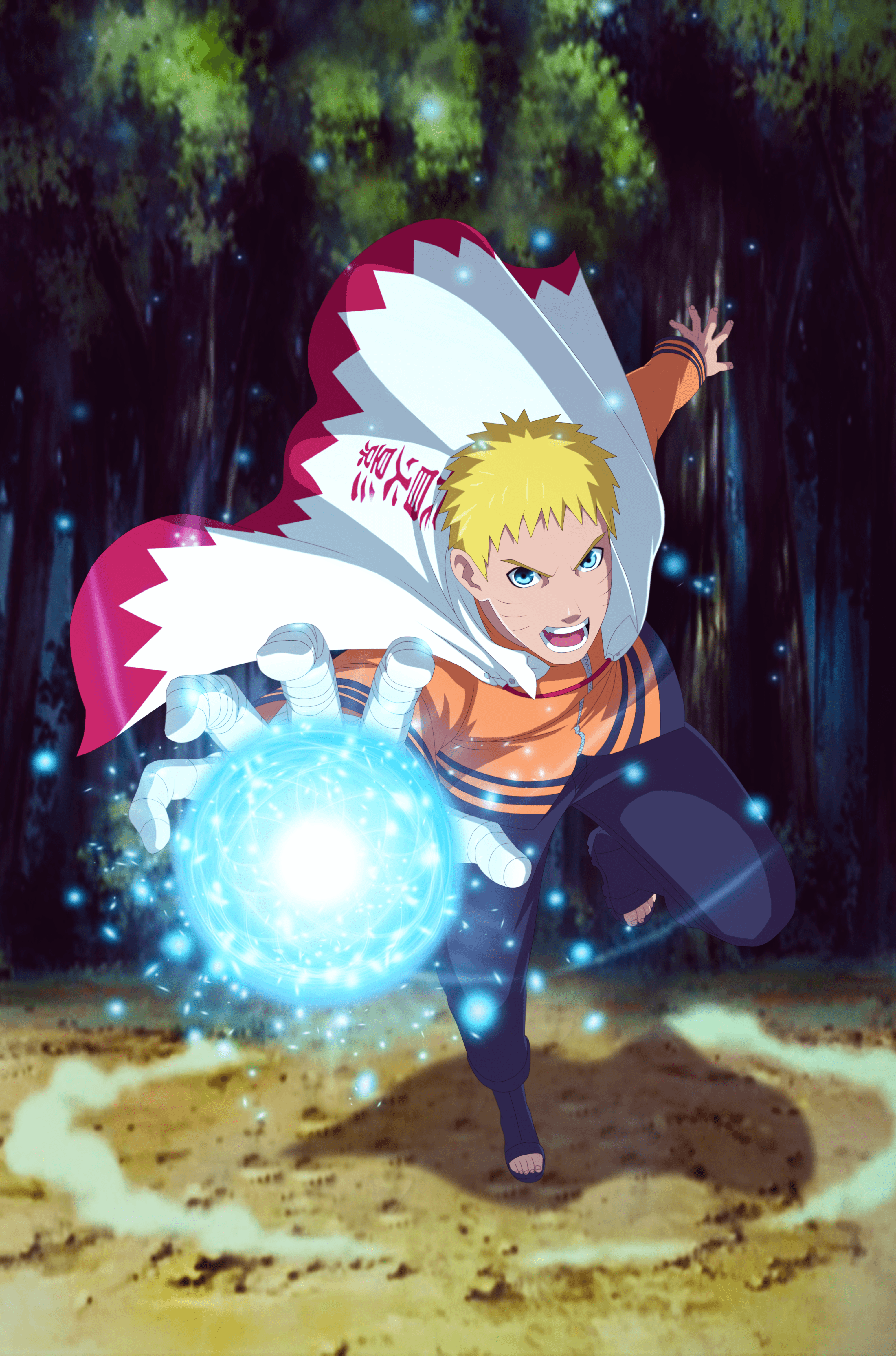 Naruto Hokage mantello Rasengan, 3096x4680 Full HD Verticale, iPhone