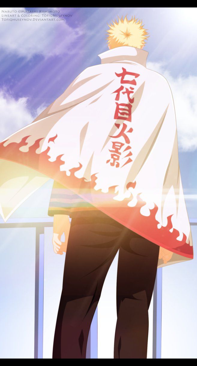 Naruto settimo Hokage mantello, 657x1217 Verticale, Telefono