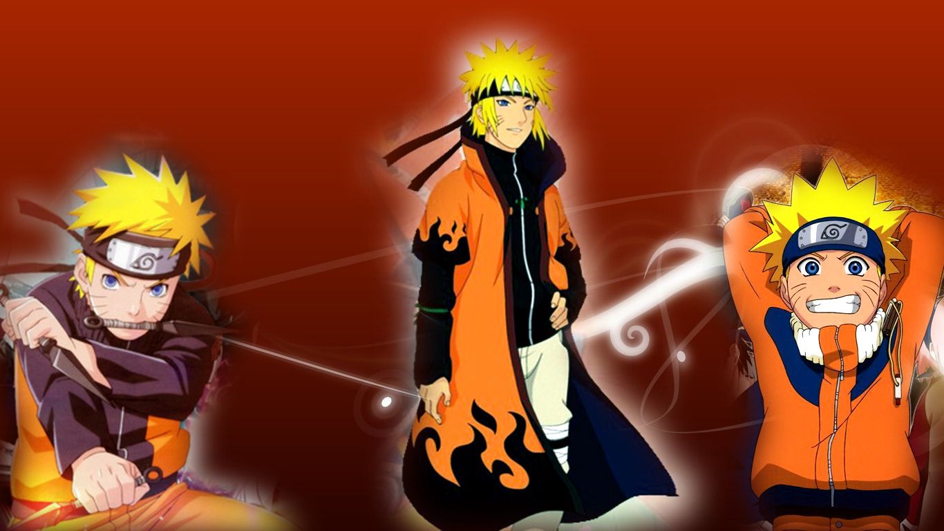 Naruto Uzumaki wallpaper arancione, 1366x768 HD, Desktop